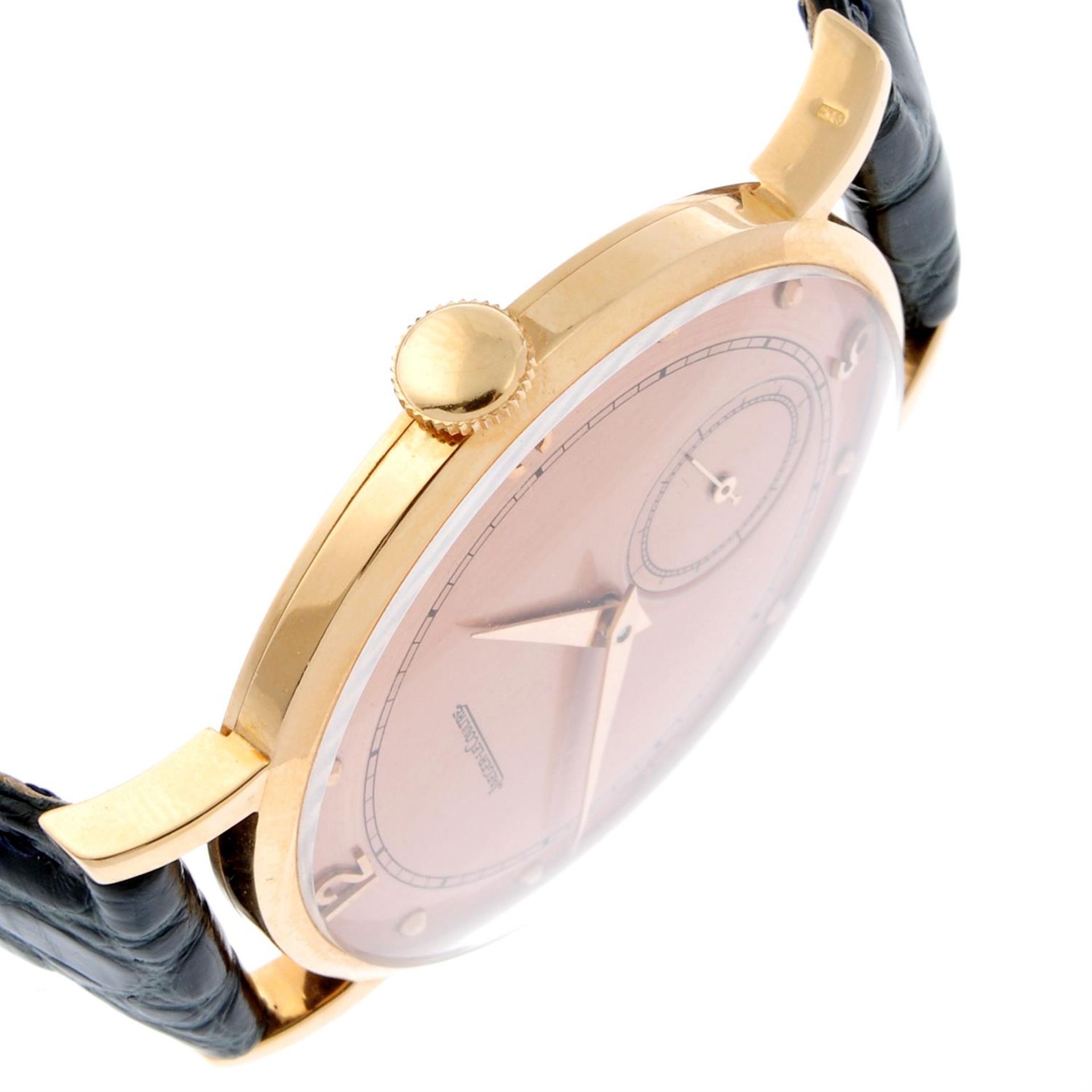 JAEGER-LECOULTRE - a rose metal wrist watch, 35mm. - Image 3 of 6