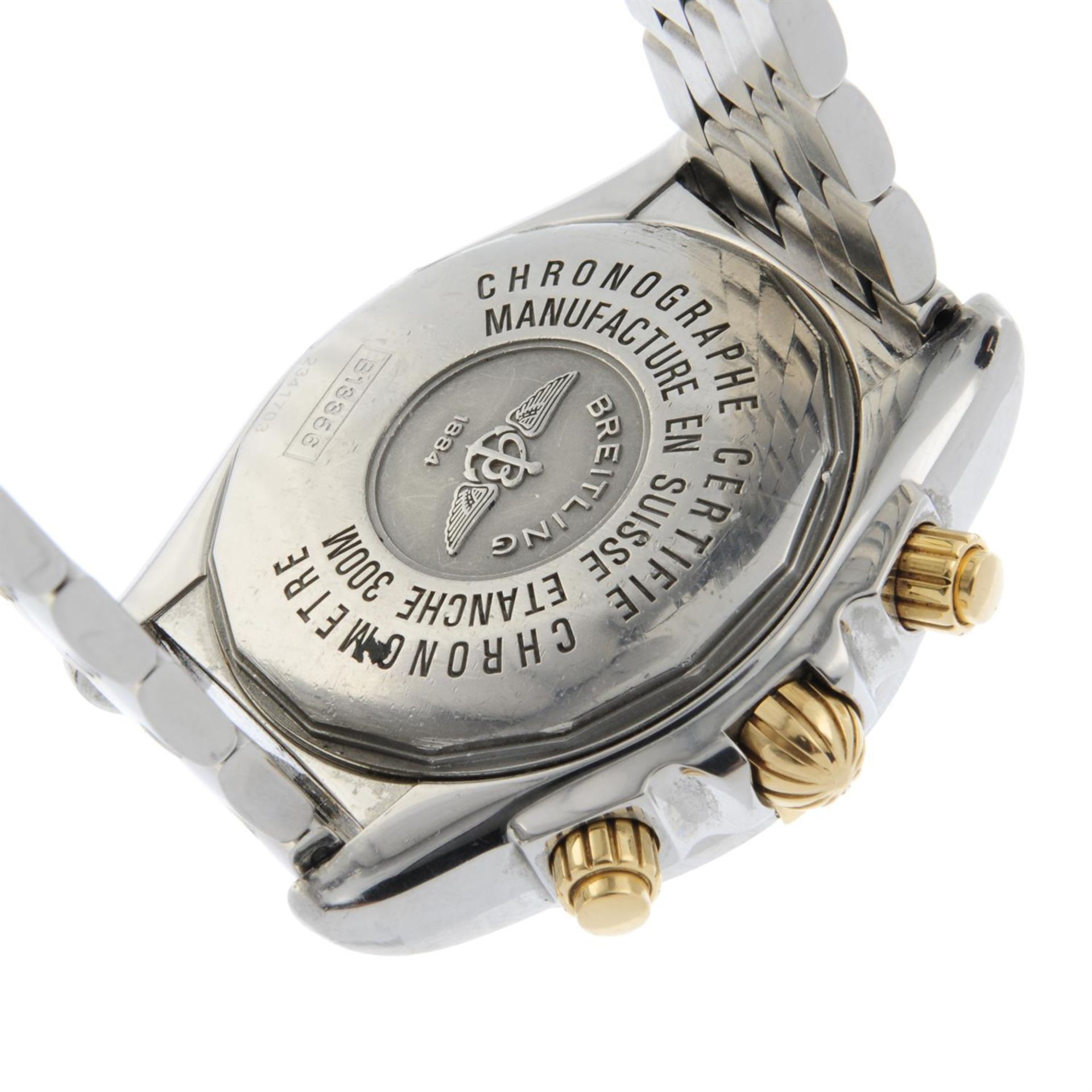 BREITLING - a stainless steel Chronomat Evolution chronograph bracelet watch, 43mm. - Bild 4 aus 6