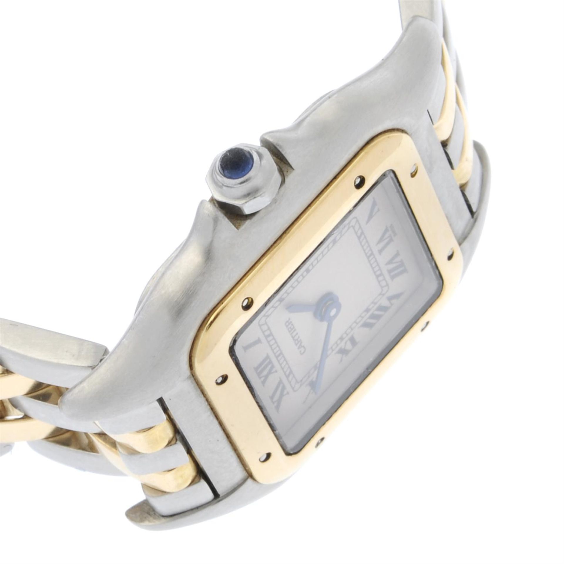 CARTIER - a bi-metal Panthere bracelet watch, 21mm. - Image 3 of 5