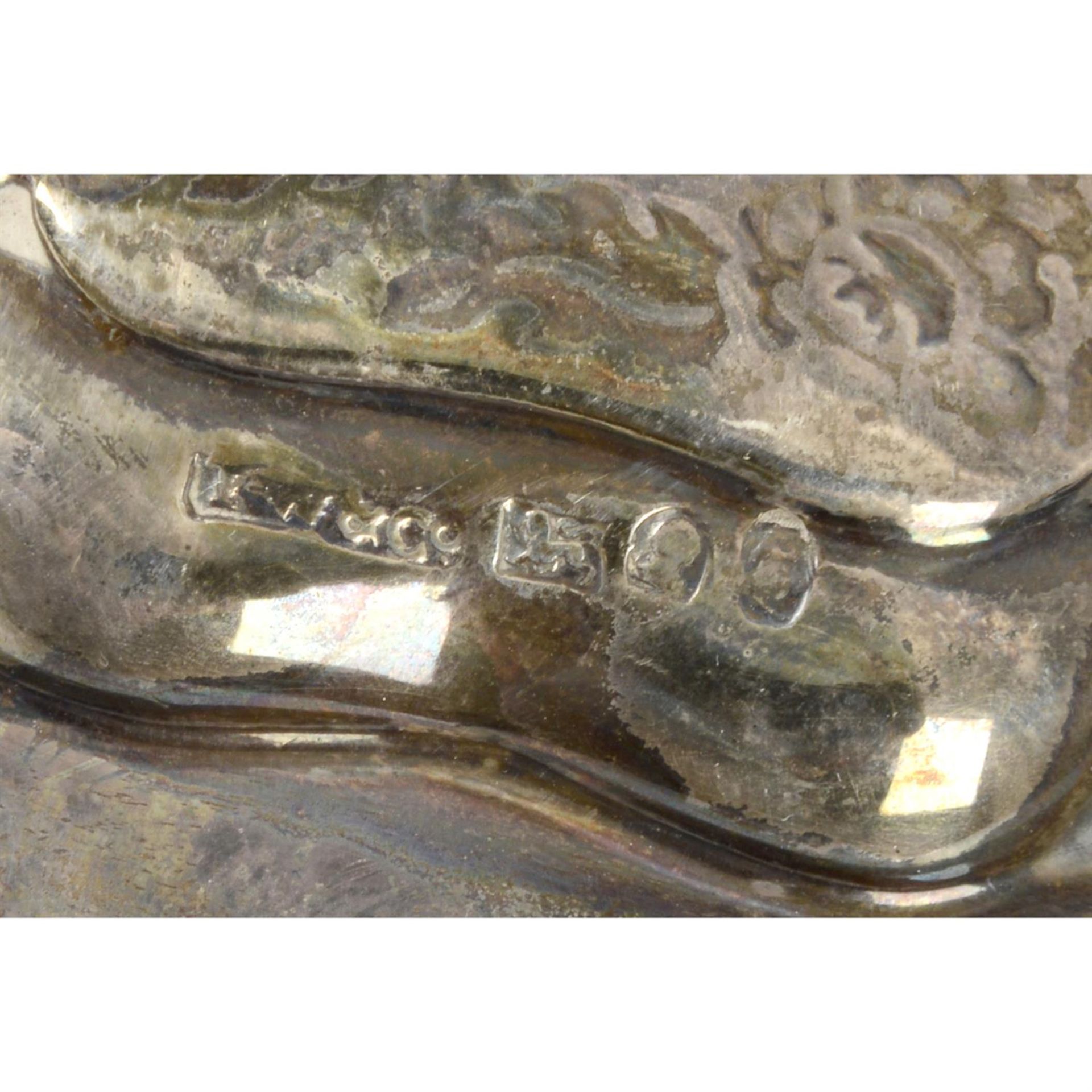 A Georgian silver small salver. - Image 2 of 2