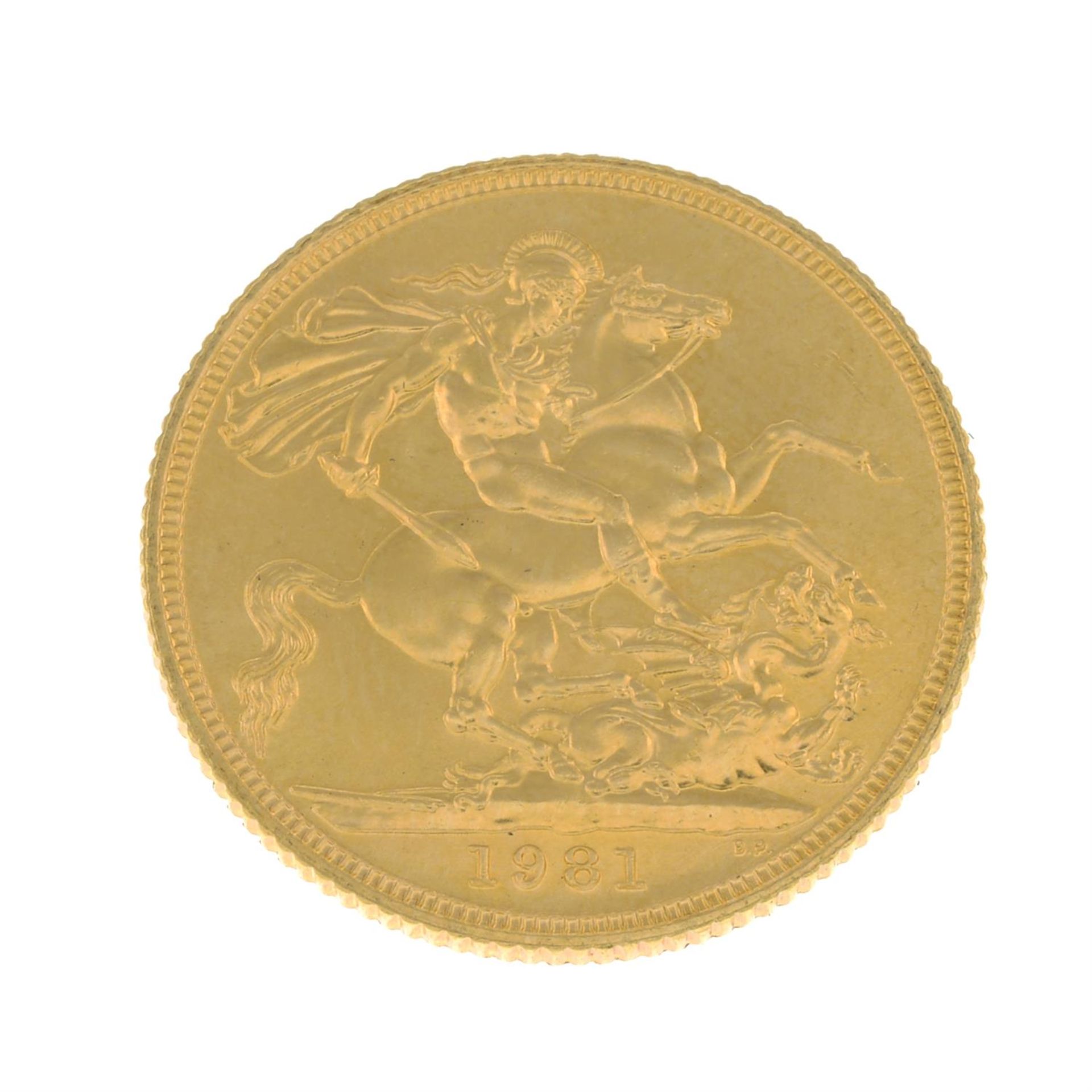 Elizabeth II, Sovereign 1981 - Image 2 of 2