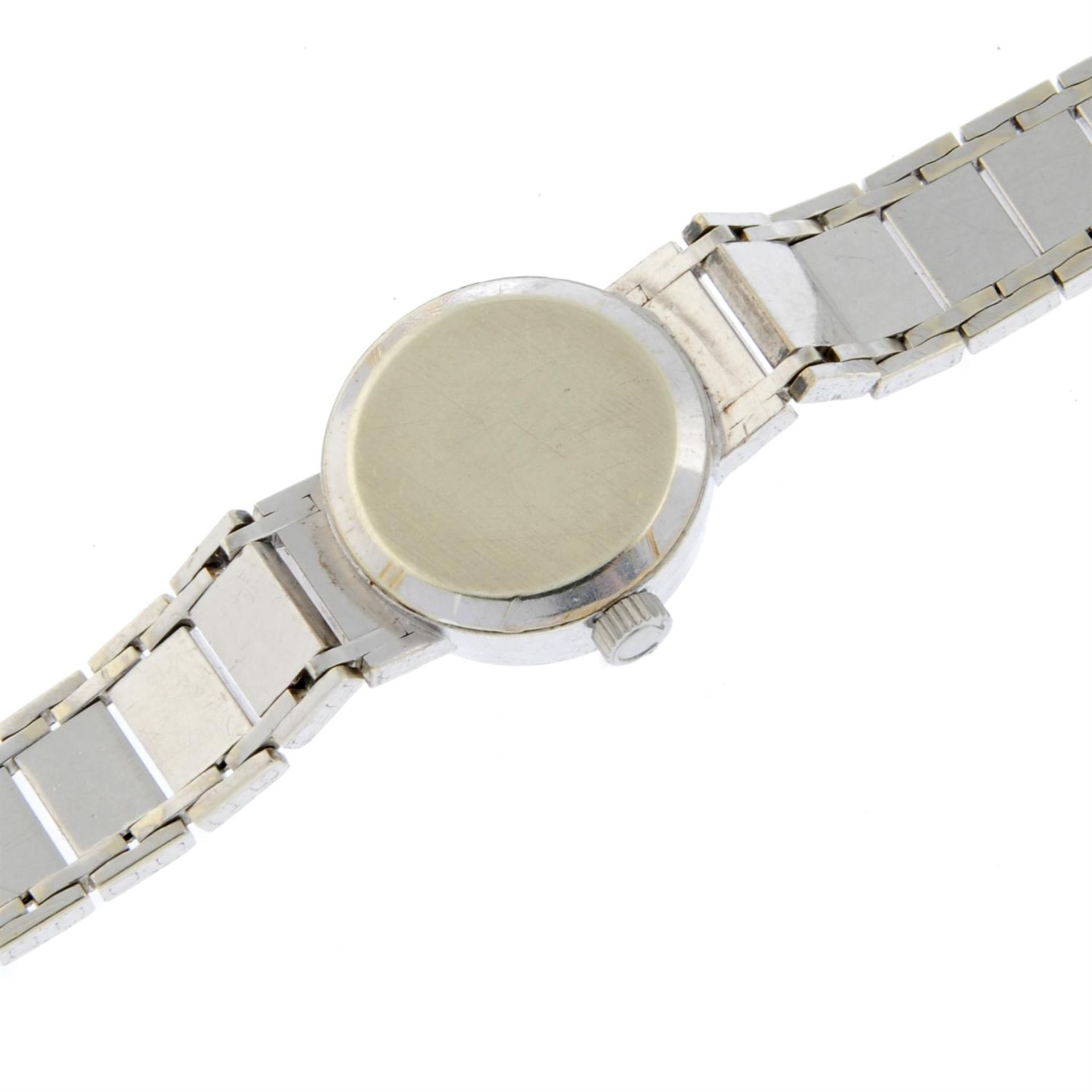 OMEGA - a 9ct white gold bracelet watch, 14mm. - Bild 4 aus 4