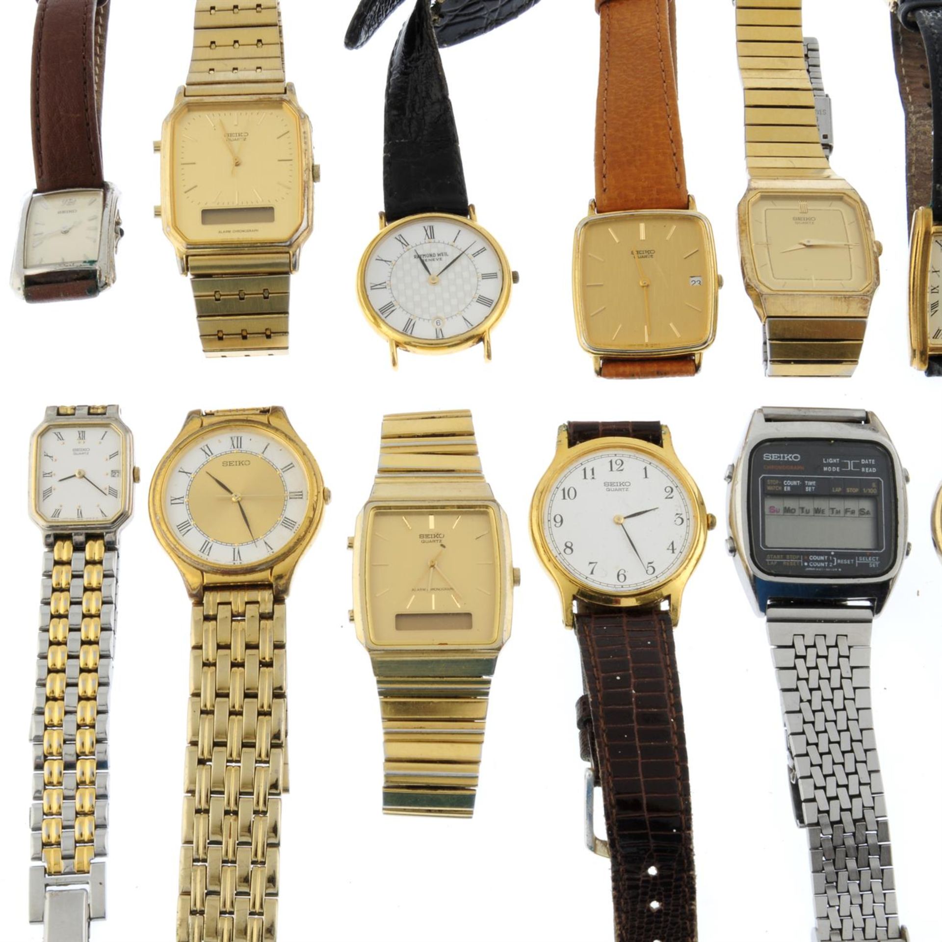 A group of fifteen assorted watches, to include thirteen examples by Seiko - Image 2 of 3