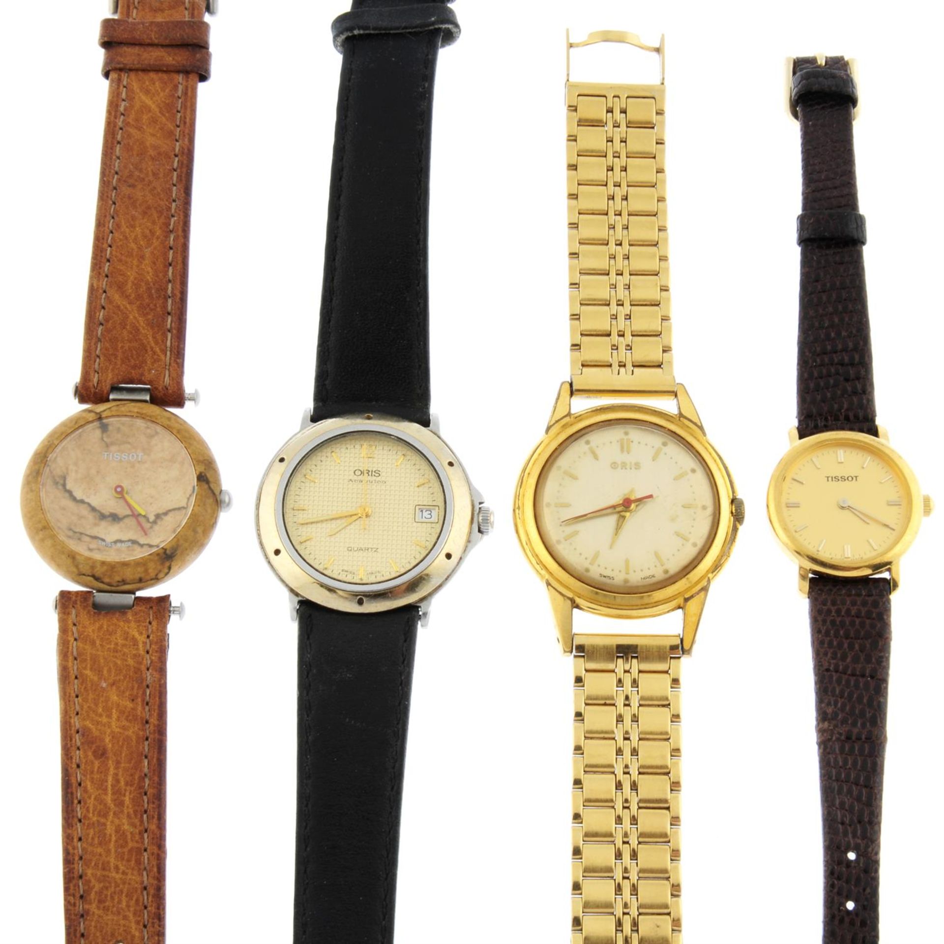 A group of four assorted watches, to include a Tissot RockWatch.