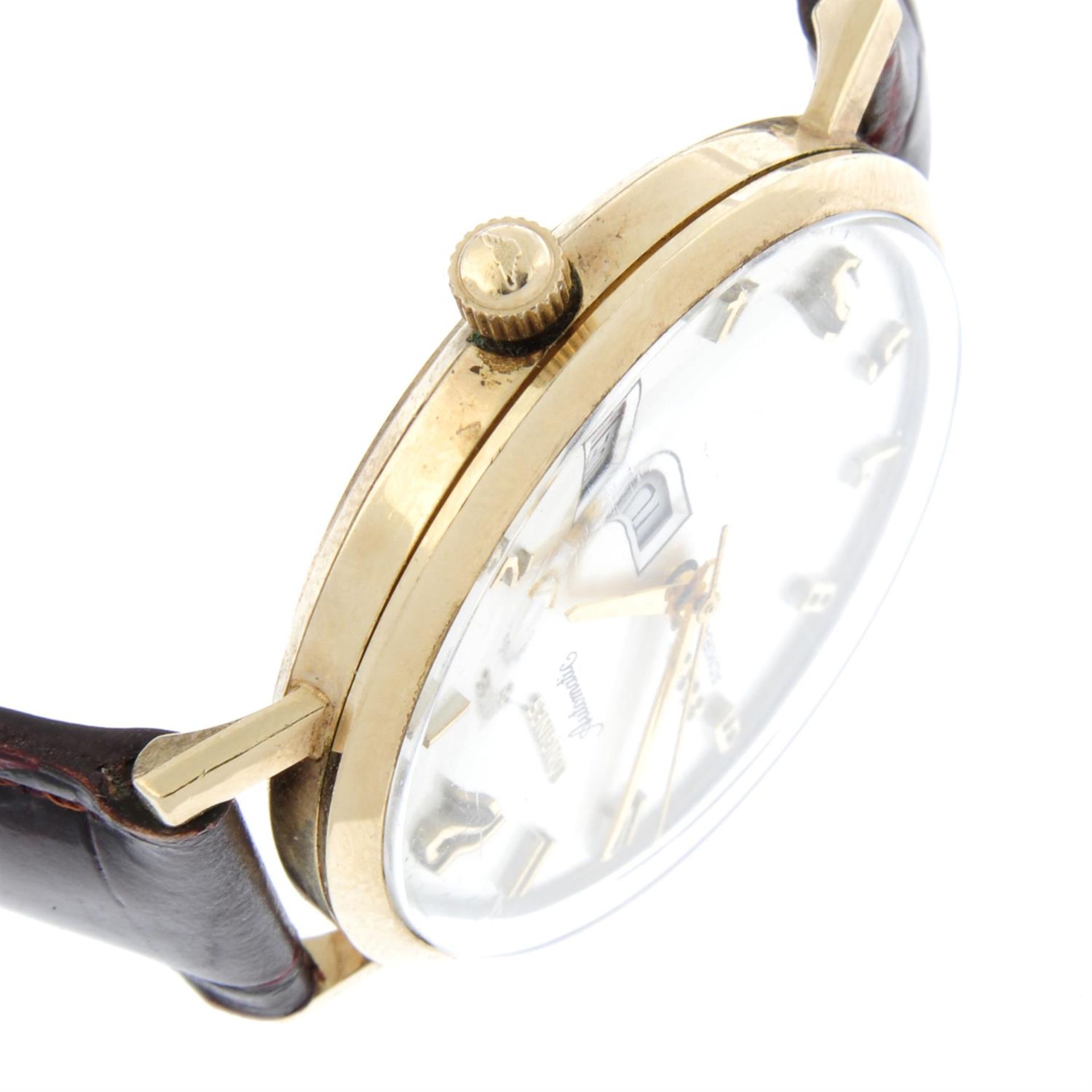 LONGINES - a gold plated Admiral wrist watch, 34mm. - Image 3 of 4