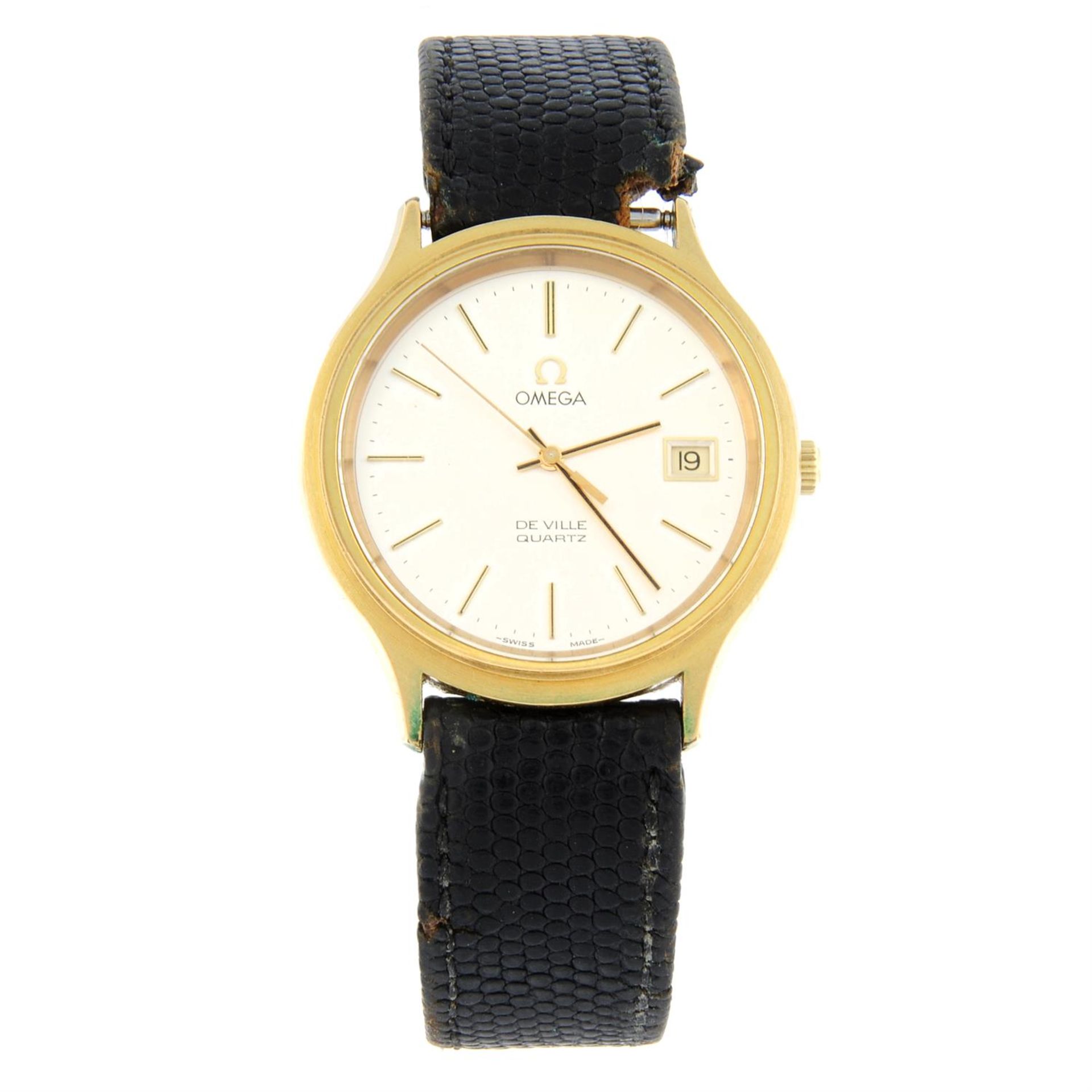 OMEGA - a gold plated De Ville wrist watch, 35mm