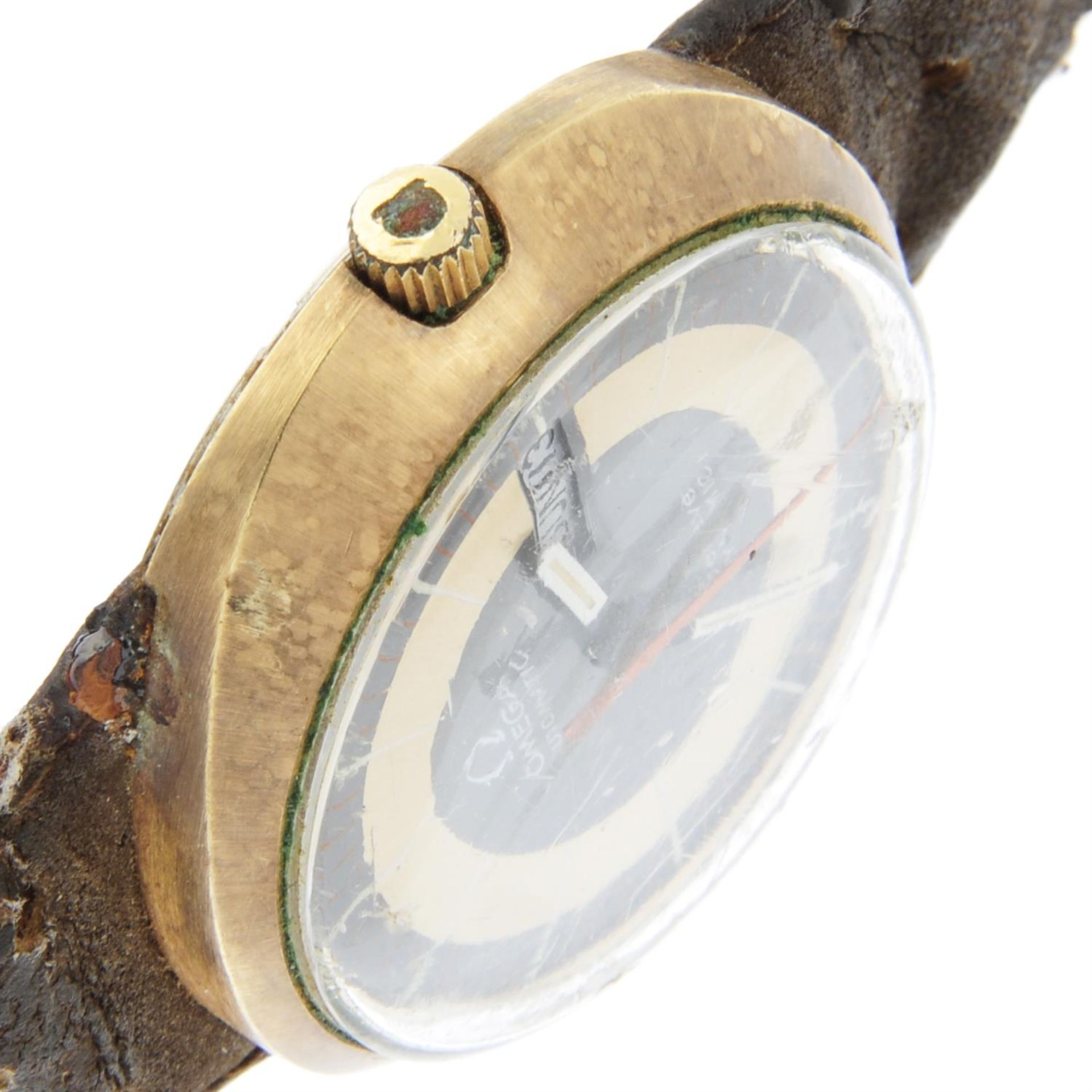 OMEGA - a gold plated Dynamic wrist watch, 41mm. - Bild 3 aus 4