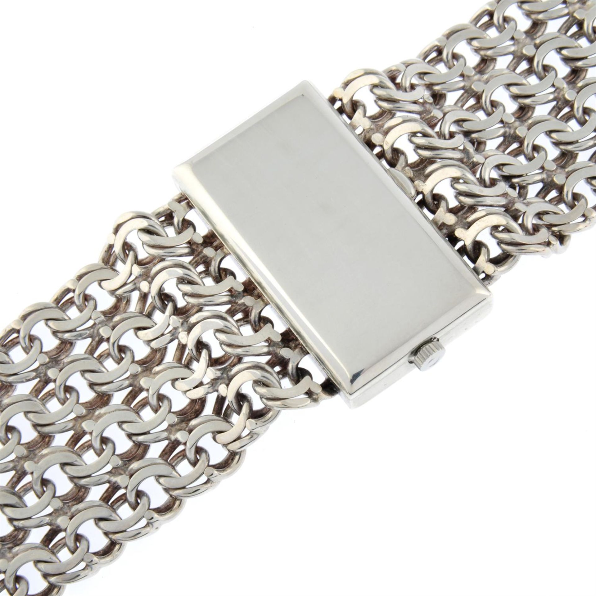 OMEGA - a silver De Ville bracelet watch, 38x21mm. - Bild 4 aus 4