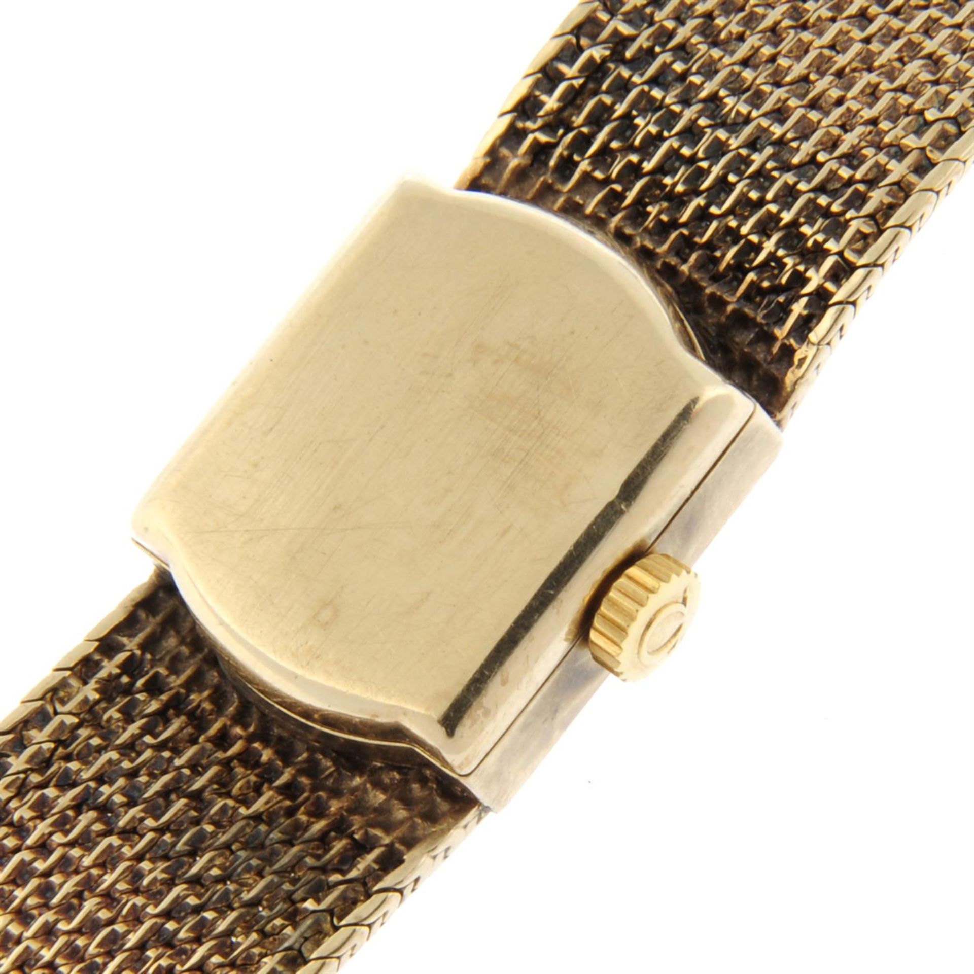 OMEGA - a 9ct yellow gold bracelet watch, 14x14mm. - Image 4 of 4