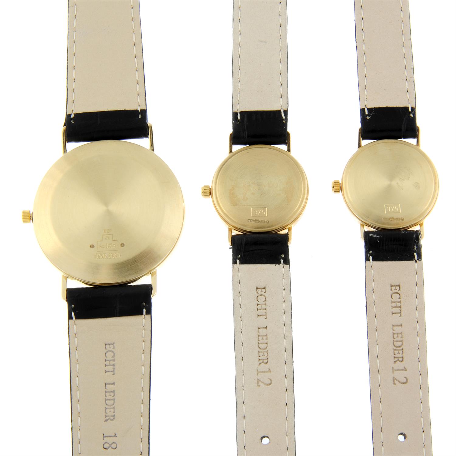 TRIGGS - a yellow metal wrist watch (33.5mm) with a 9ct gold Triggs wrist watch and a 9ct gold Jean - Image 4 of 4