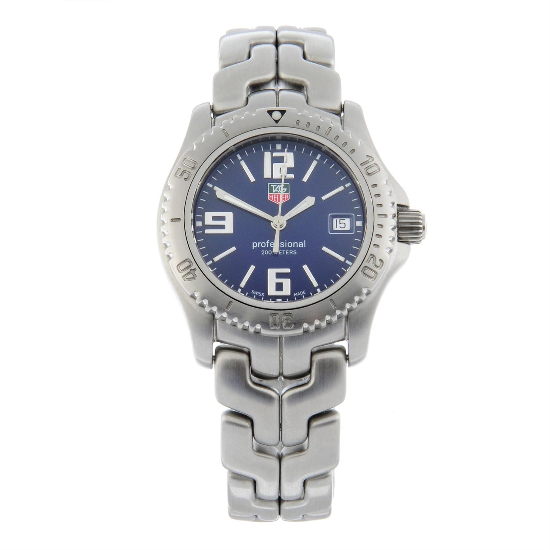 TAG HEUER - a stainless steel Link bracelet watch, 36mm.
