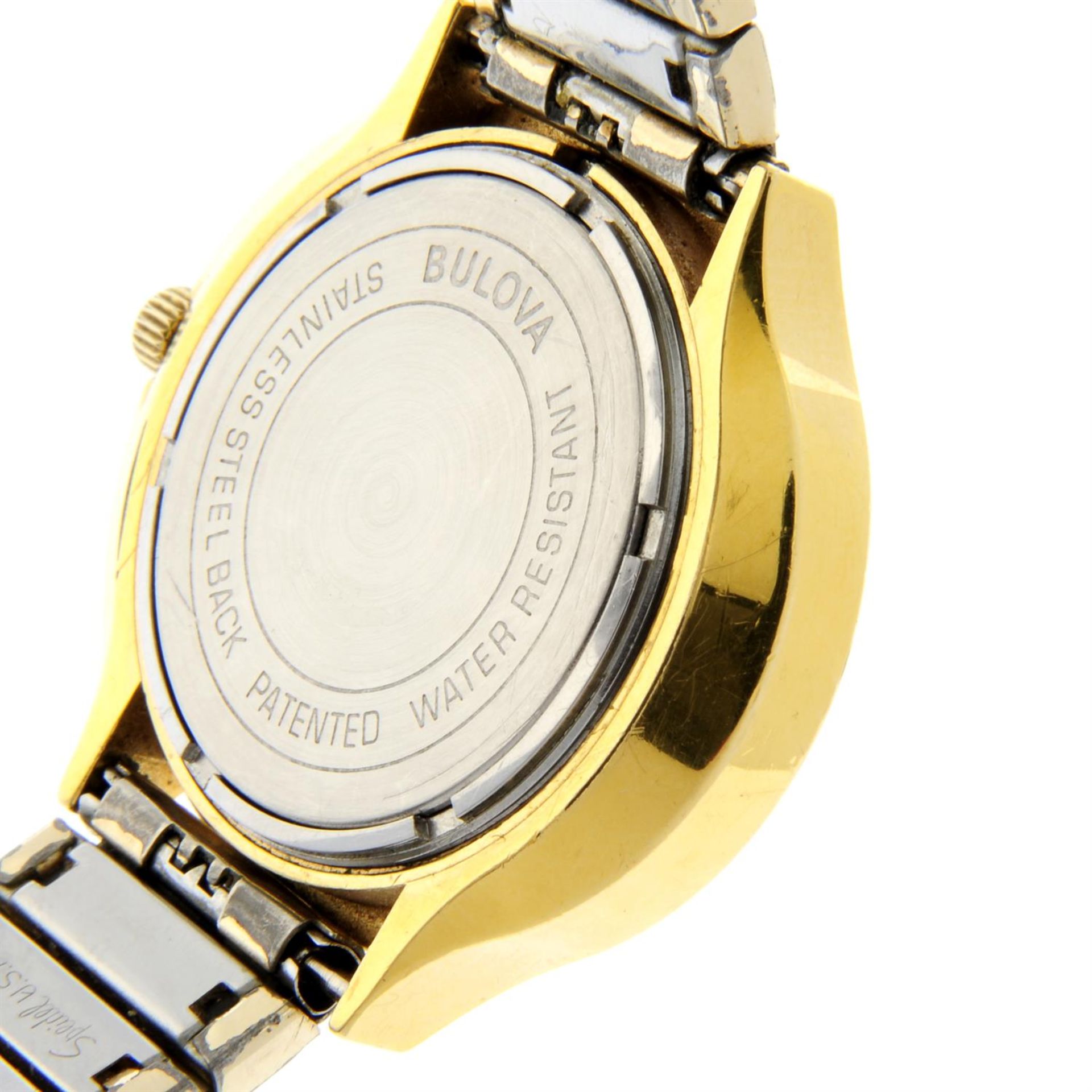 BULOVA - a gold plated Accutron bracelet watch, 42x37mm. - Image 4 of 4