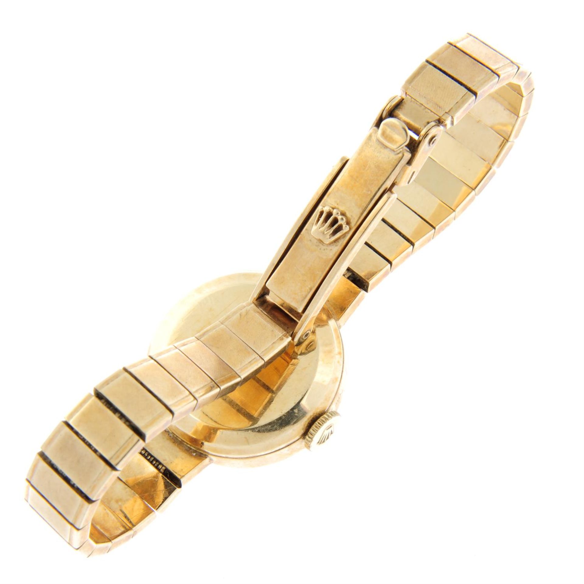 ROLEX - a 9ct yellow gold Precision bracelet watch, 20mm. - Bild 2 aus 4