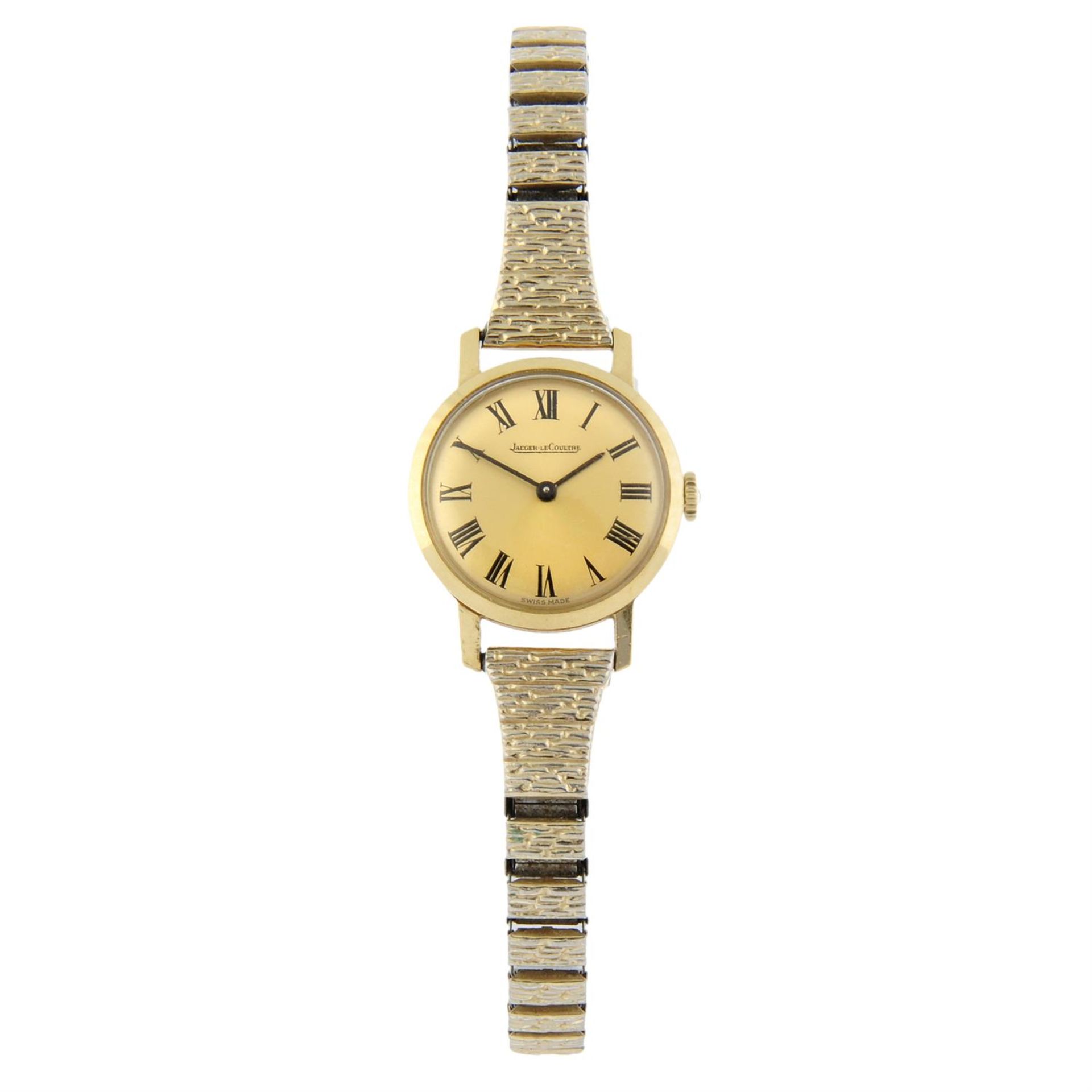JAEGER-LECOULTRE - a yellow metal bracelet watch, 20mm.