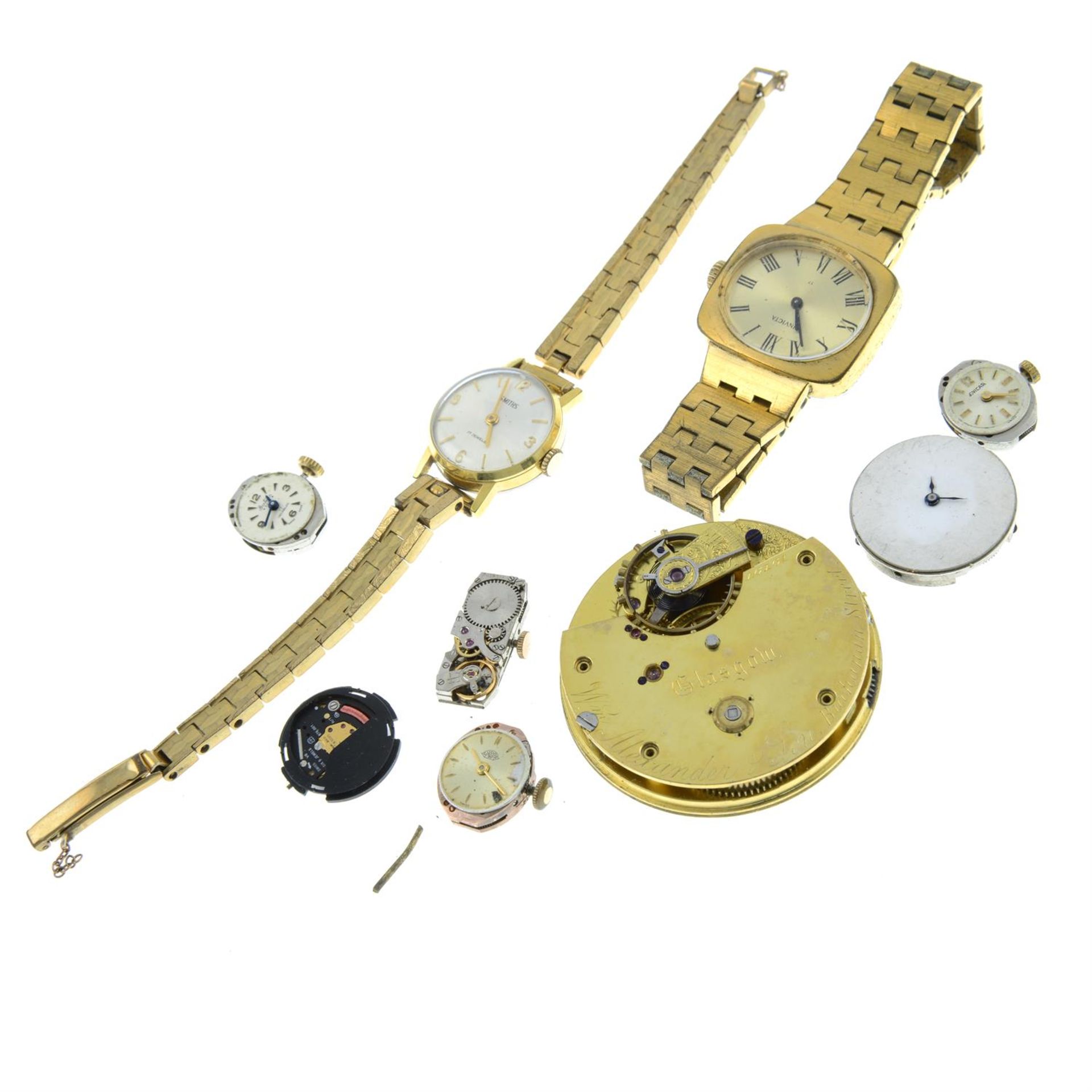 A group of thirteen assorted watch movement, to include an example by Baume & Mercier with two - Image 3 of 4