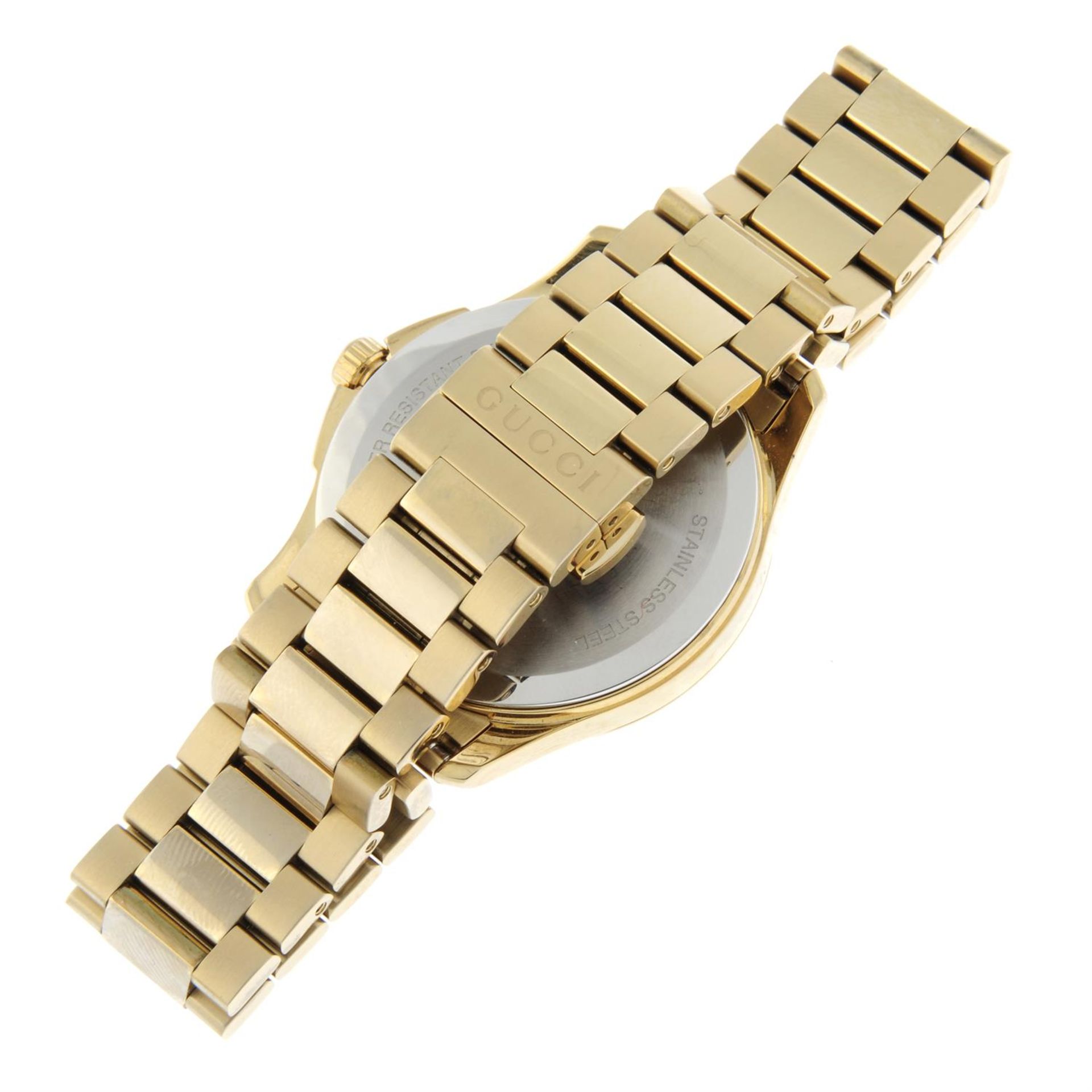 GUCCI - a gold plated 126.4 bracelet watch, 38mm. - Image 2 of 4