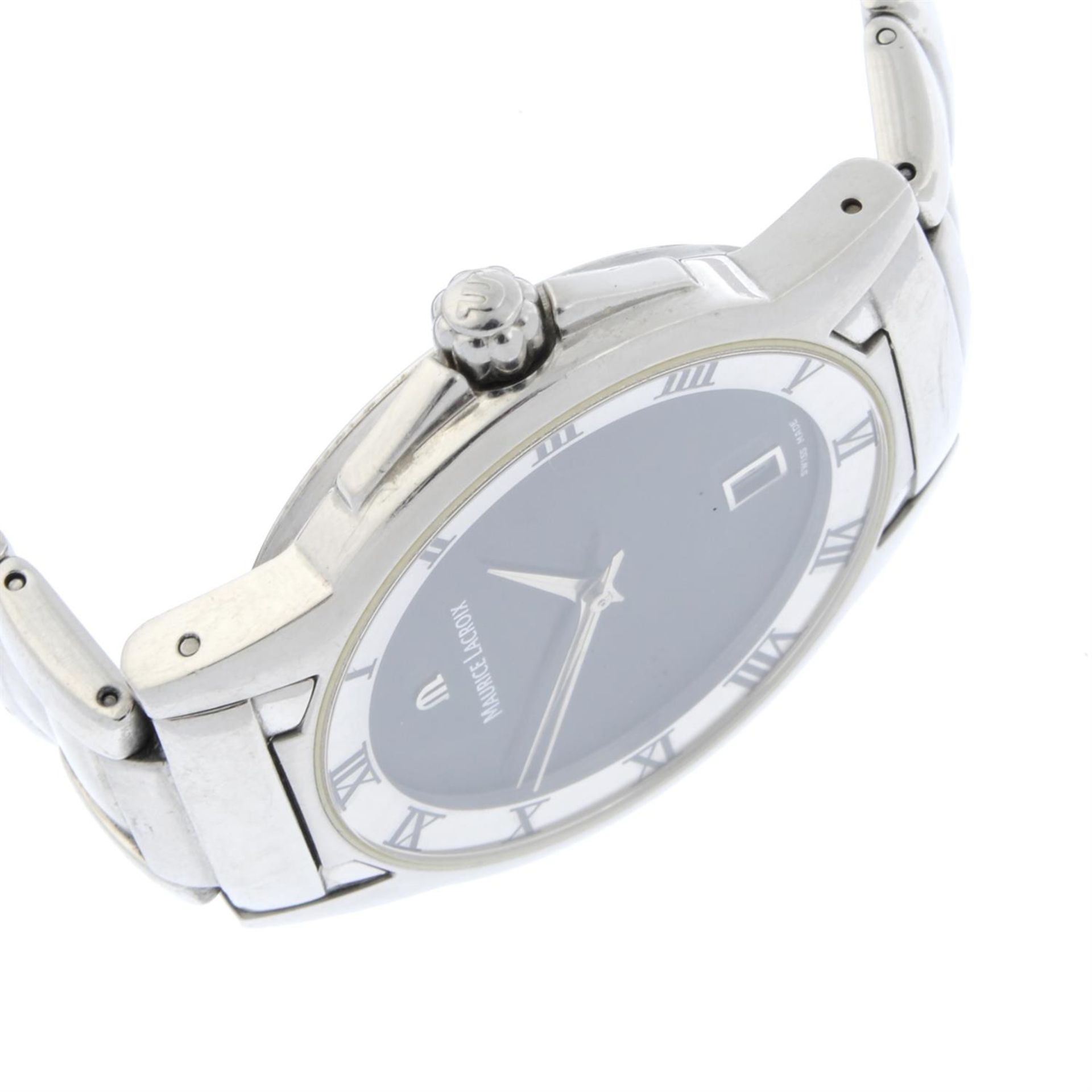 MAURICE LACROIX - a stainless steel Miros bracelet watch, 35mm. - Image 3 of 4