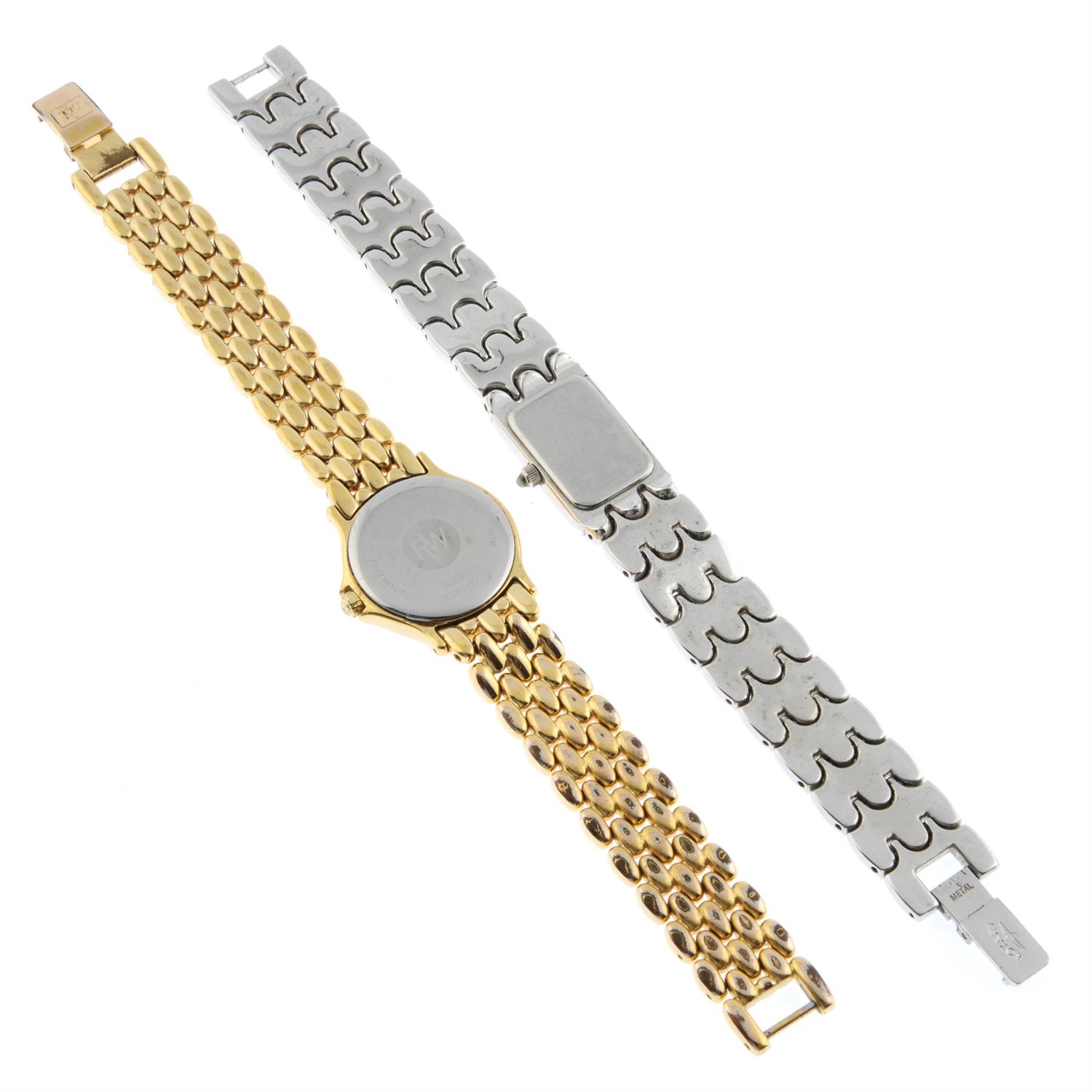 RAYMOND WEIL - a gold plated Chorus bracelet watch (24mm) together with a Rotary bracelet watch. - Image 2 of 3