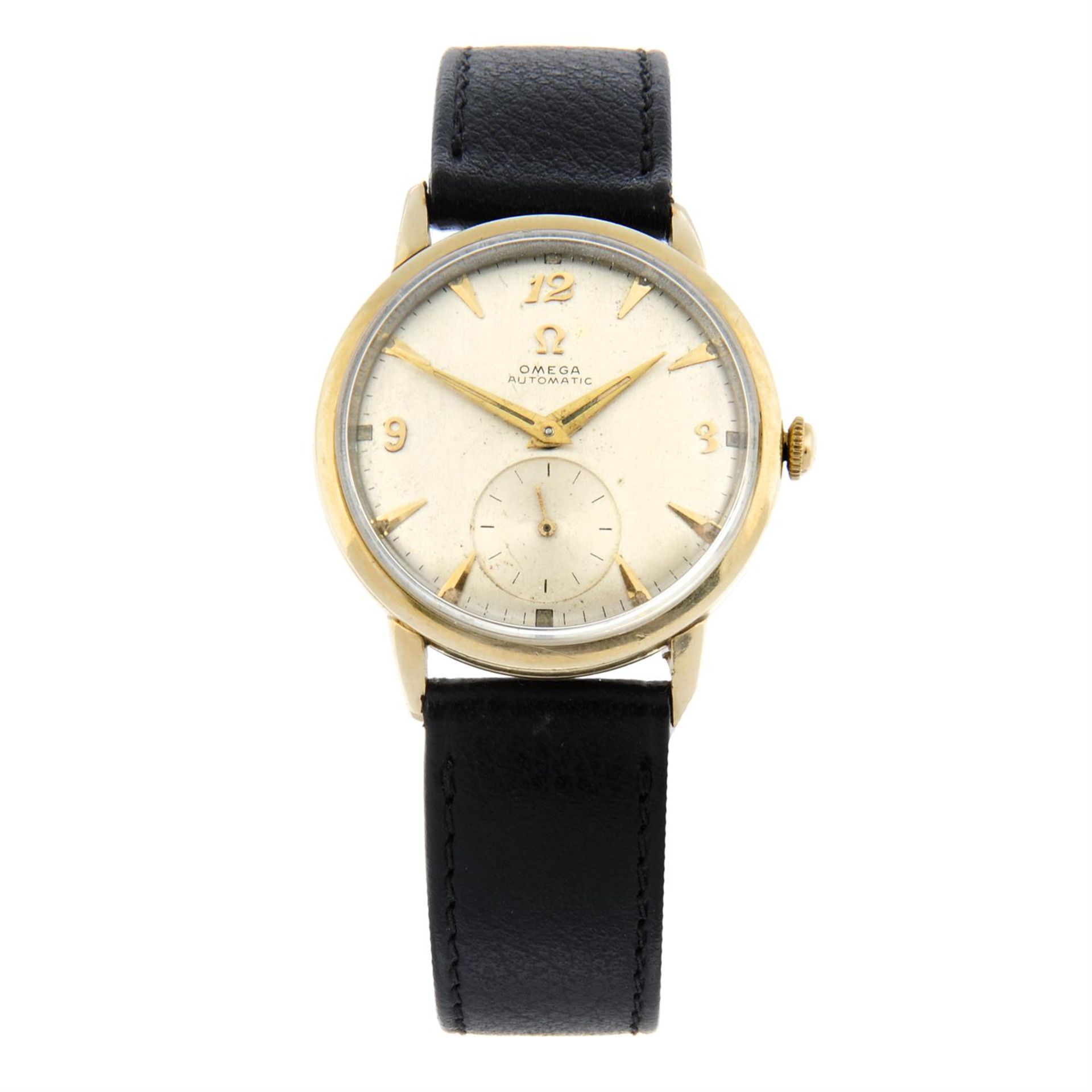 OMEGA - a gold filled wrist watch, 32mm.