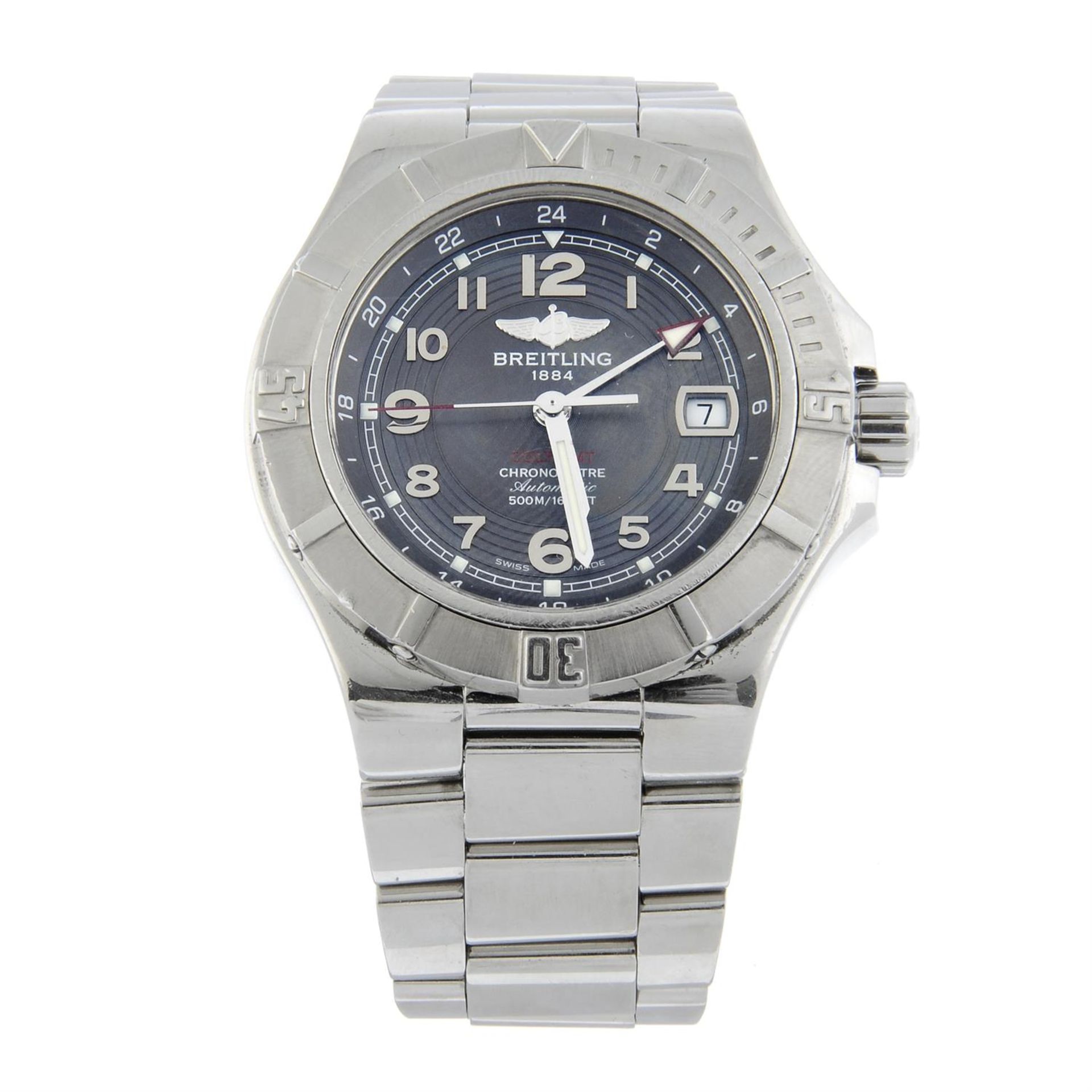 BREITLING - a stainless steel Colt GMT bracelet watch, 41mm.