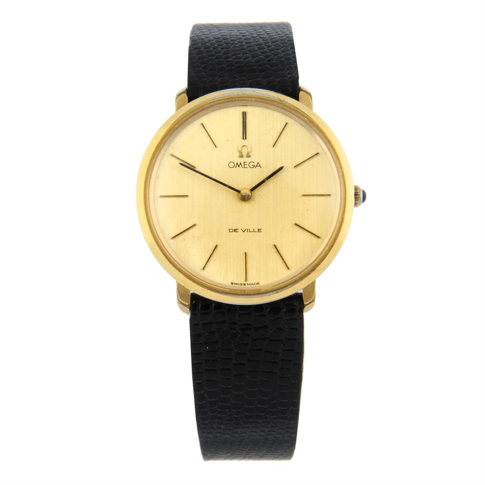 OMEGA - a gold plated De Ville wrist watch, 33mm.