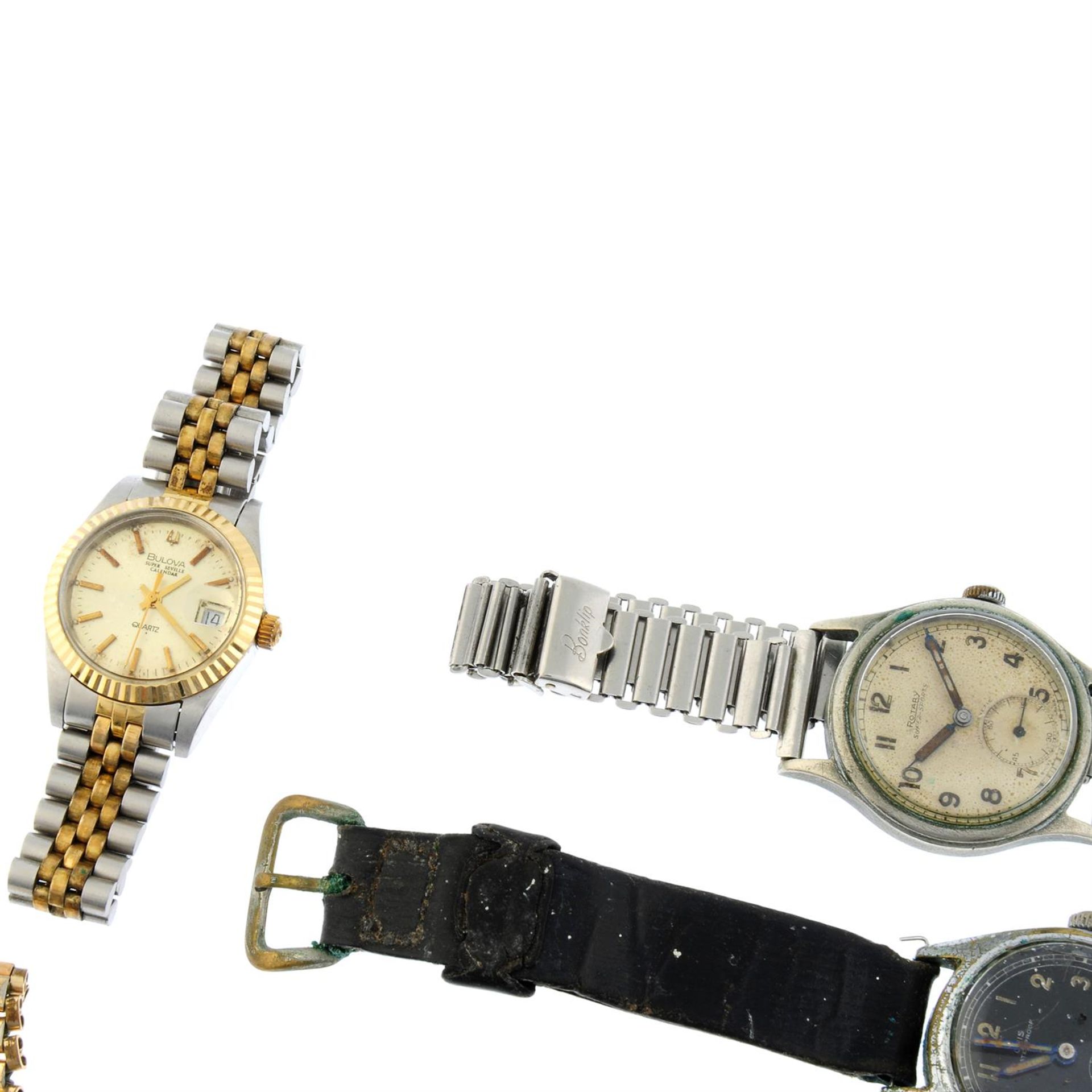 A group of six assorted watches, to include an Omega and Longines example. - Image 3 of 3