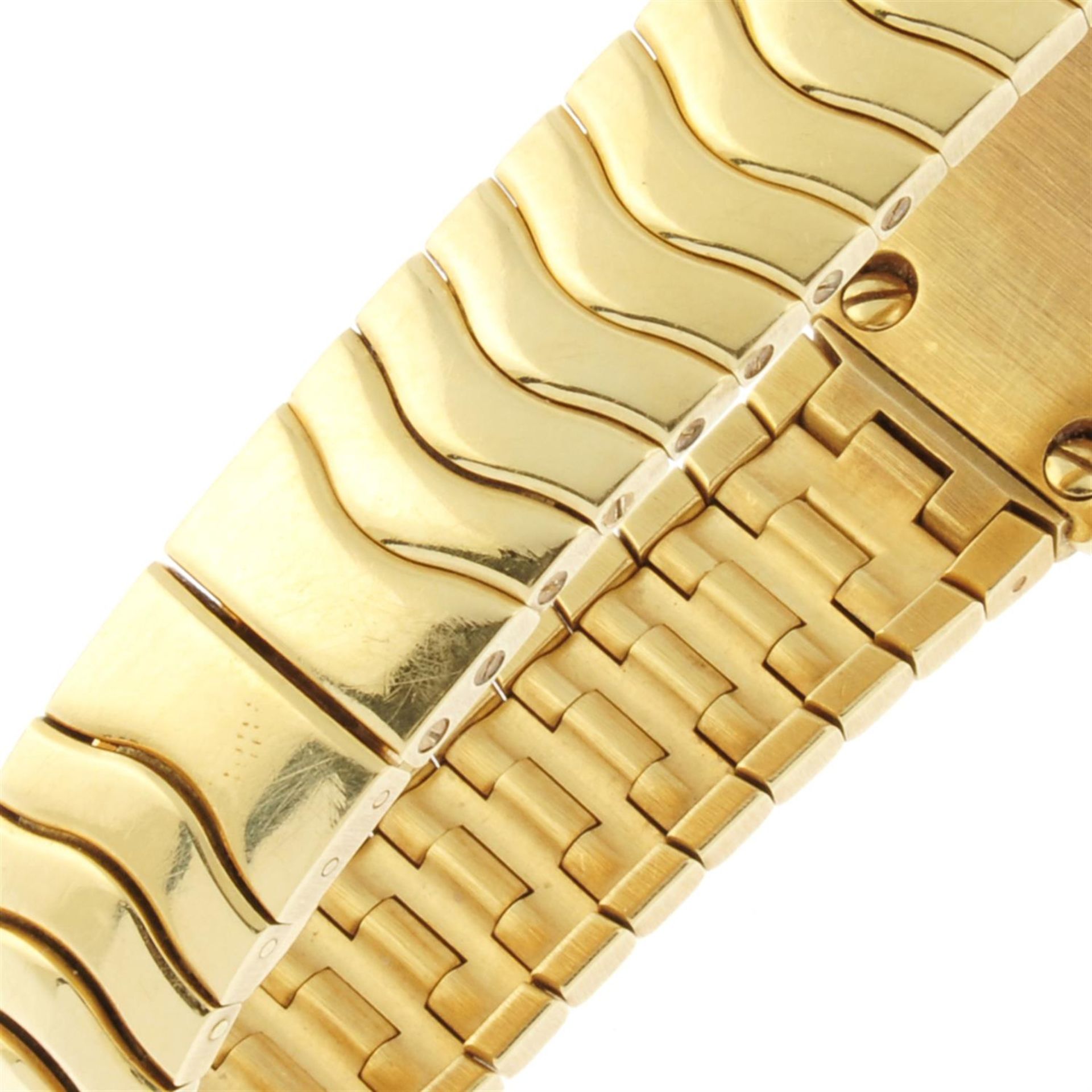 EBEL - a factory diamond set 18ct gold Classic Wave bracelet watch, 24mm. - Image 2 of 5