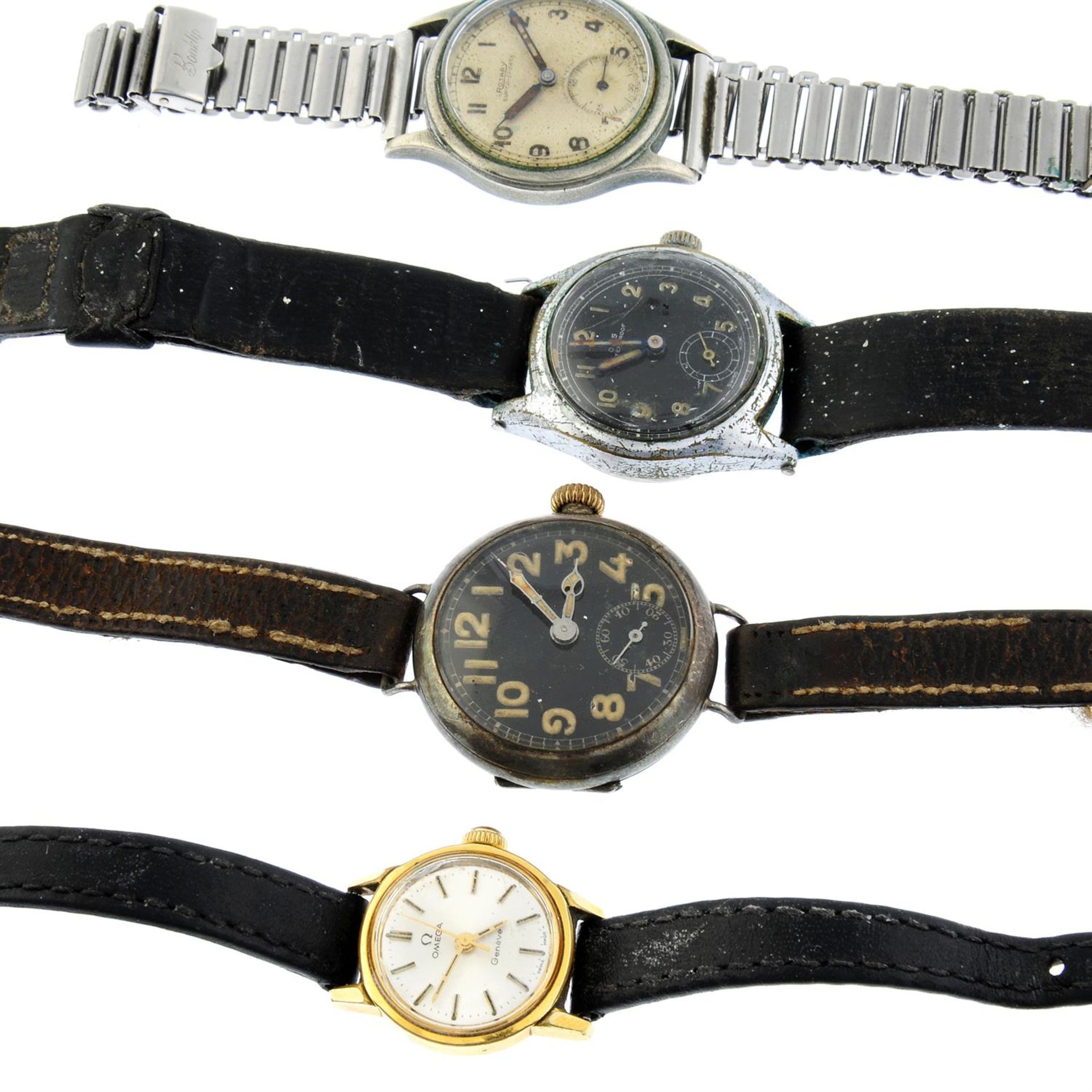 A group of six assorted watches, to include an Omega and Longines example. - Image 2 of 3