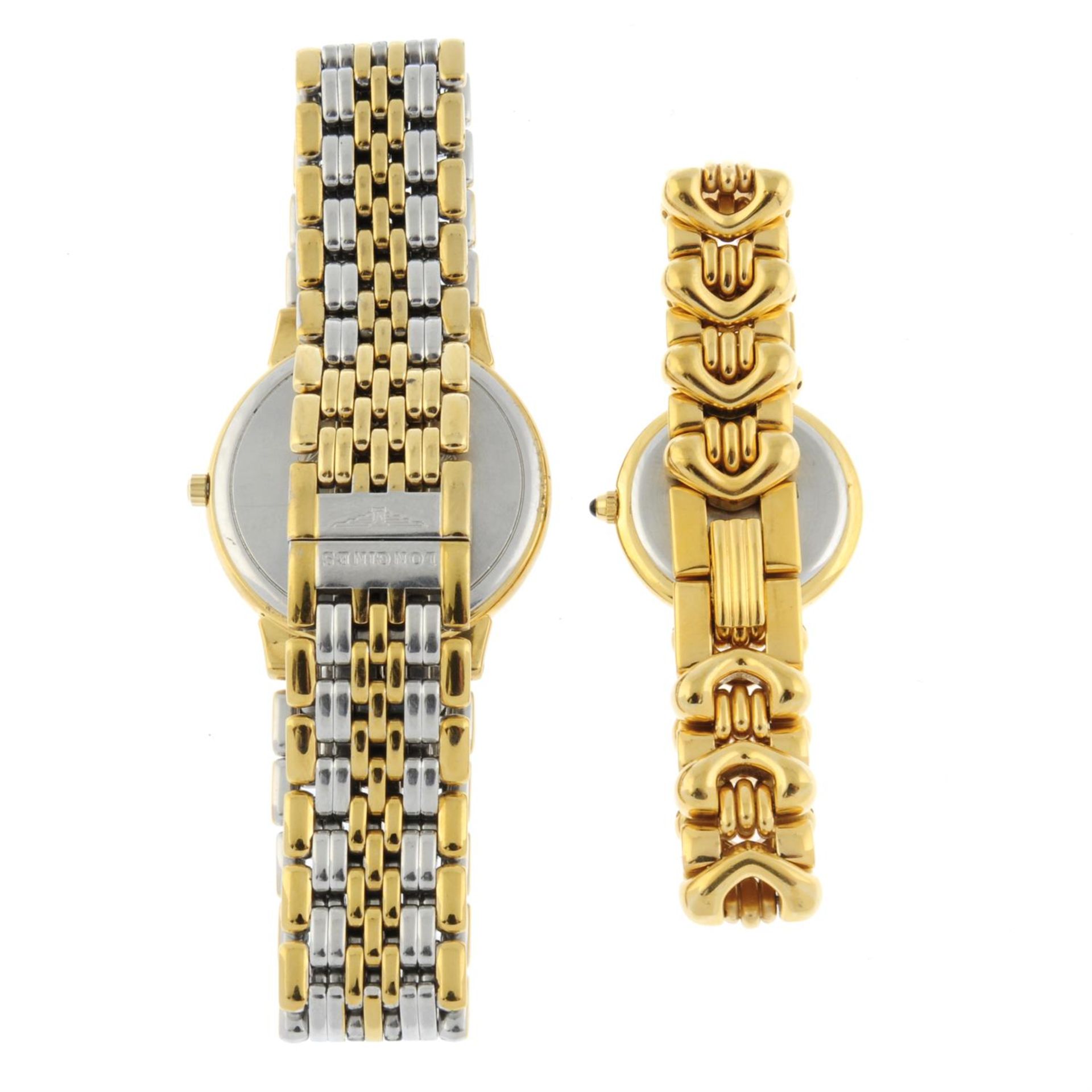 LONGINES - a bi-colour Les Grandes Classiques bracelet watch (33mm) with a gold plated Longines - Image 2 of 2