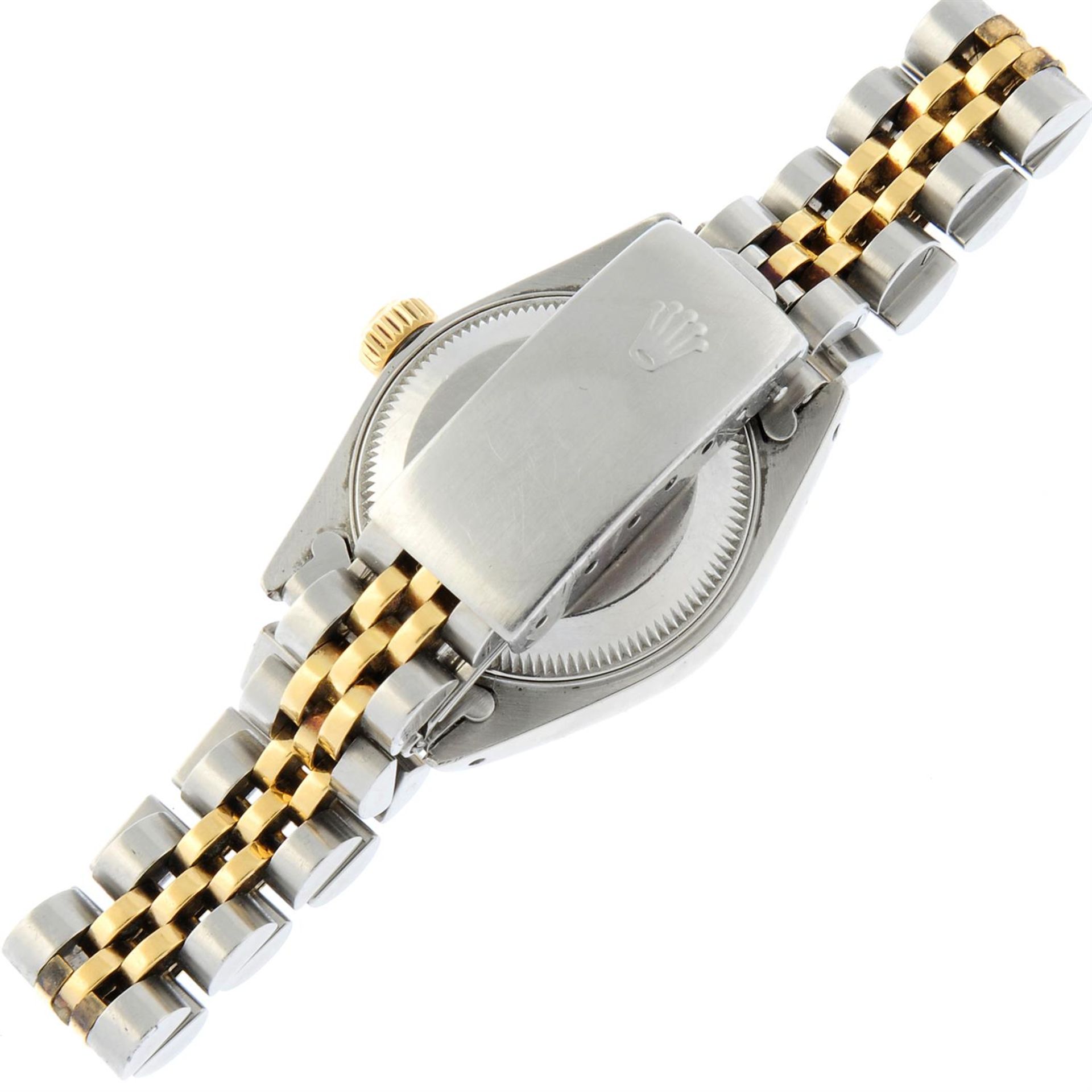 ROLEX - a bi-metal Oyster Perpetual Datejust bracelet watch. - Image 2 of 4