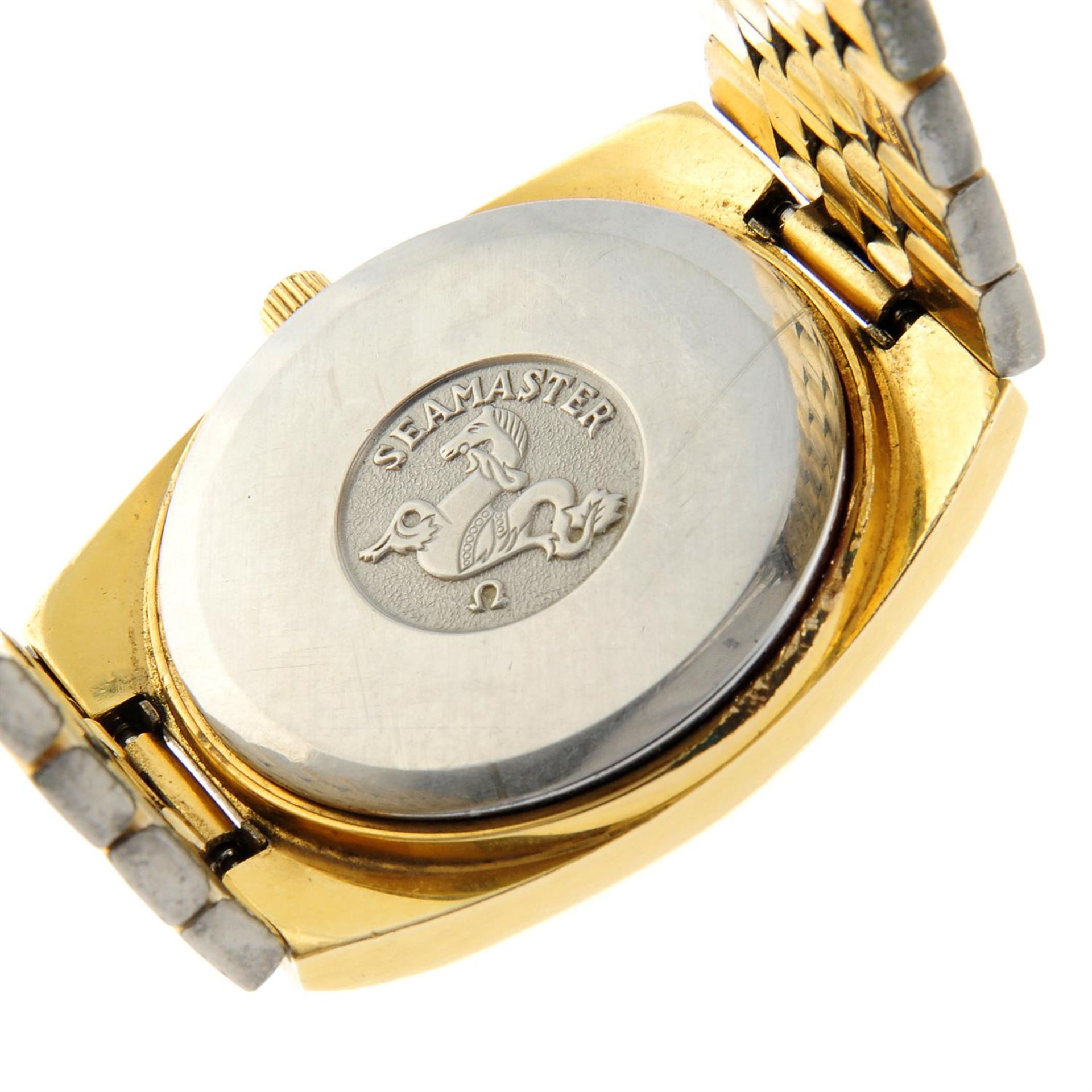 OMEGA - a gold plated Seamaster bracelet watch, 34mm. - Image 4 of 4