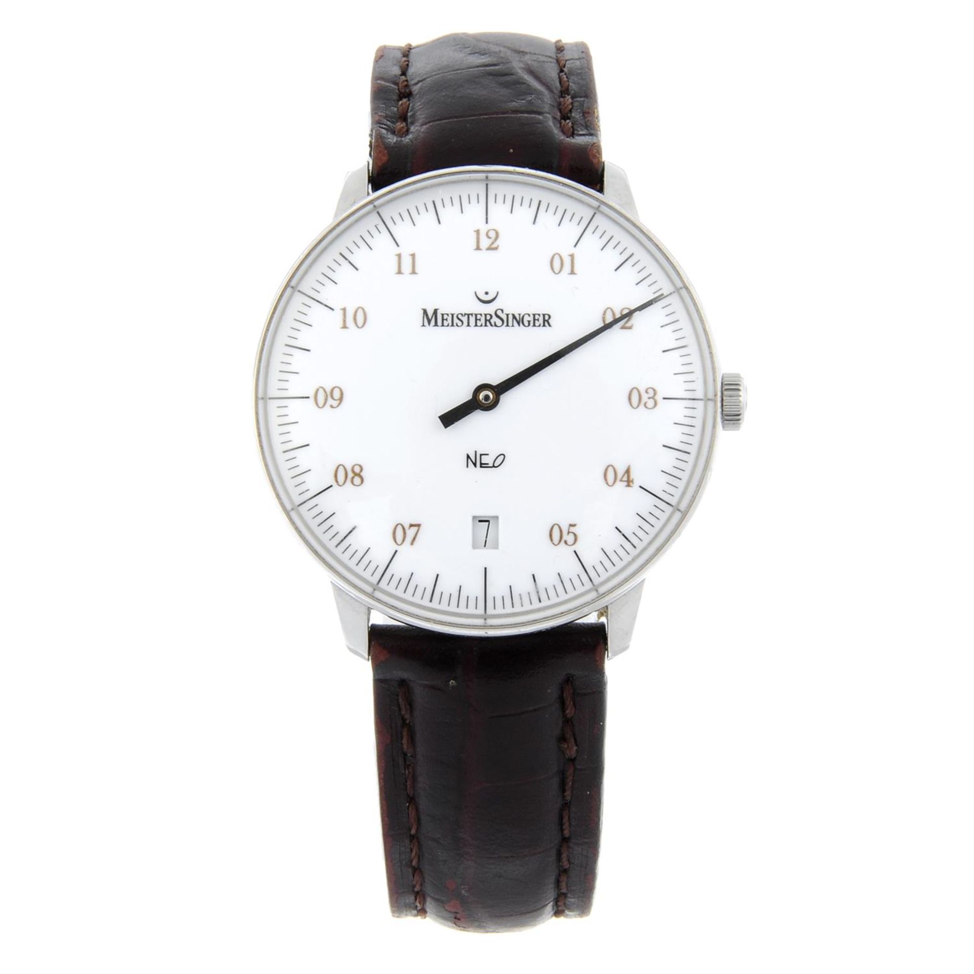 MEISTERSINGER - a stainless steel NEO 1Z wrist watch, 36mm.