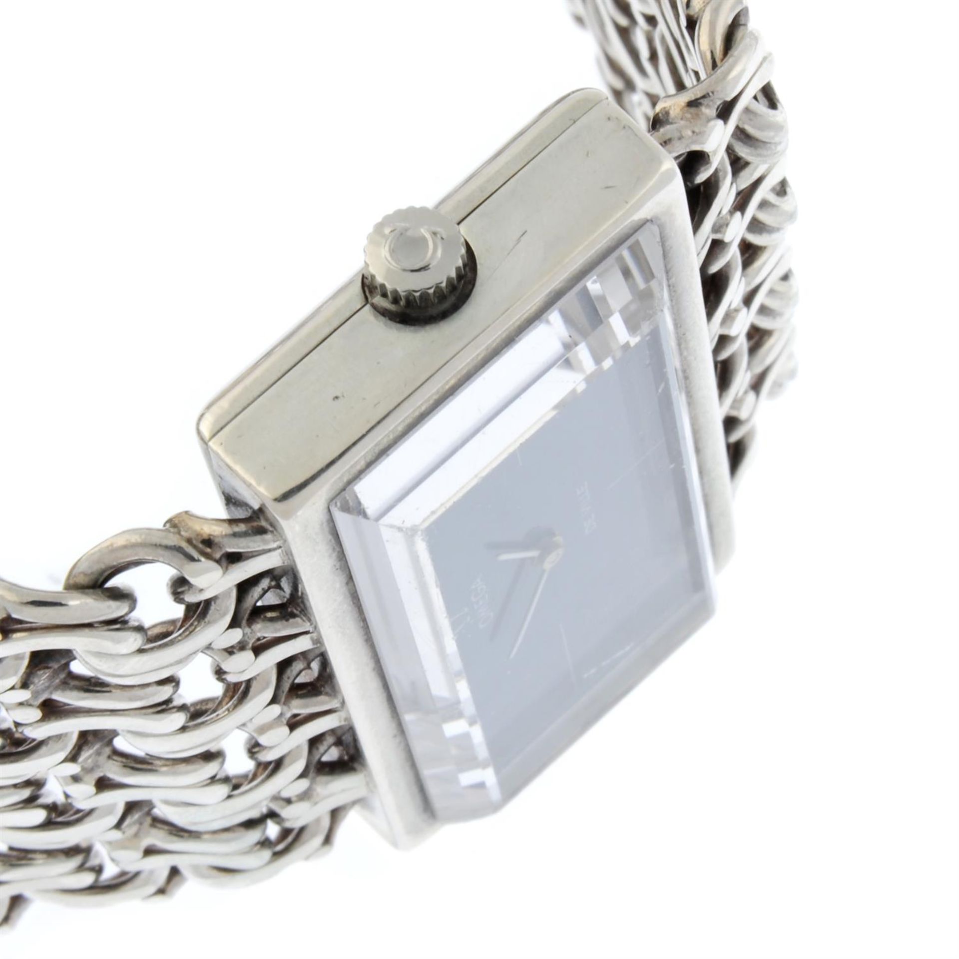 OMEGA - a silver De Ville bracelet watch, 38x21mm. - Bild 3 aus 4
