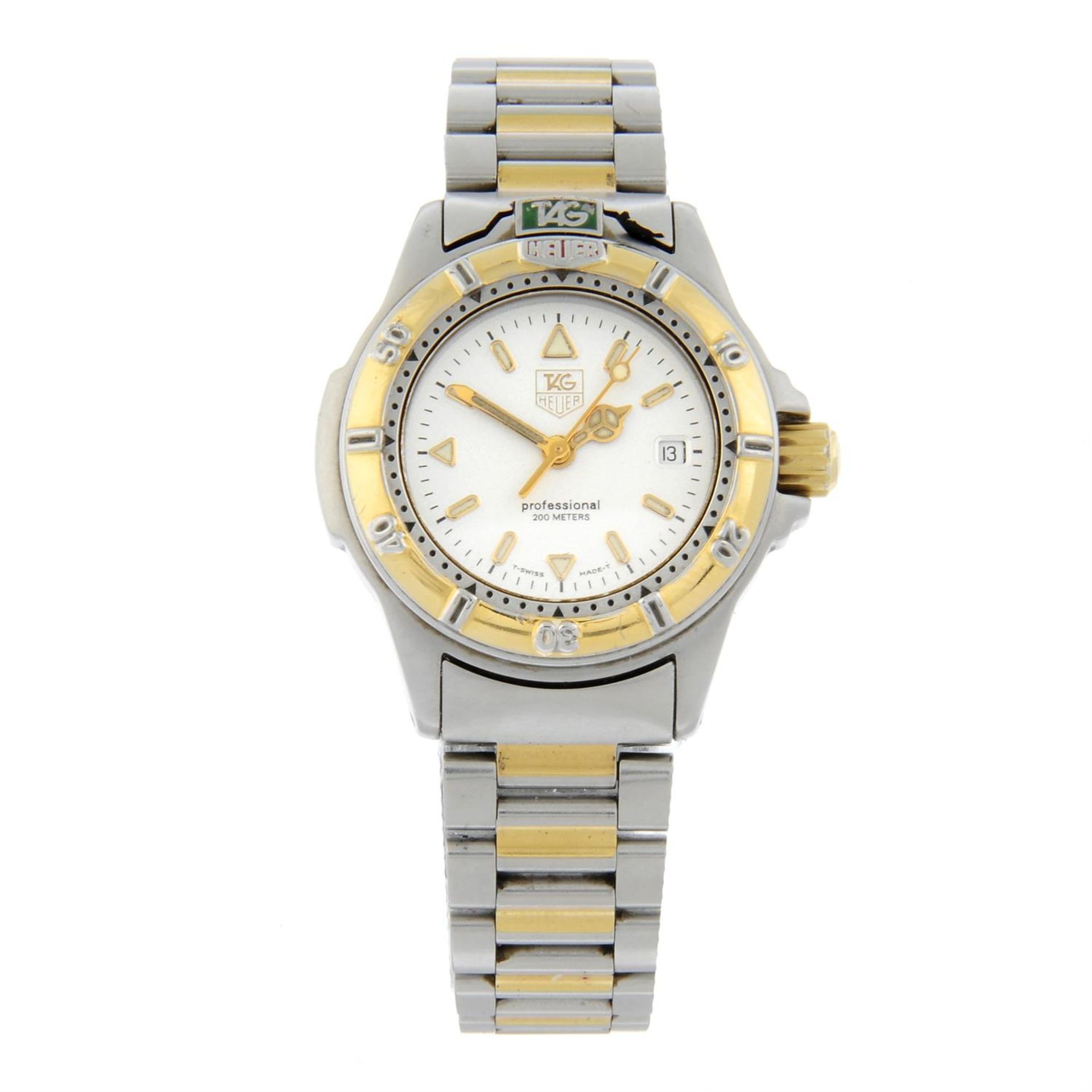 TAG HEUER - a bi-colour 4000 Series bracelet watch, 28mm.