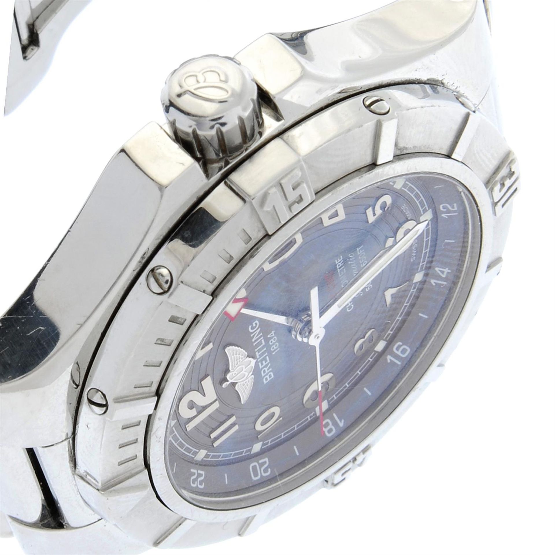 BREITLING - a stainless steel Colt GMT bracelet watch, 41mm. - Image 3 of 4