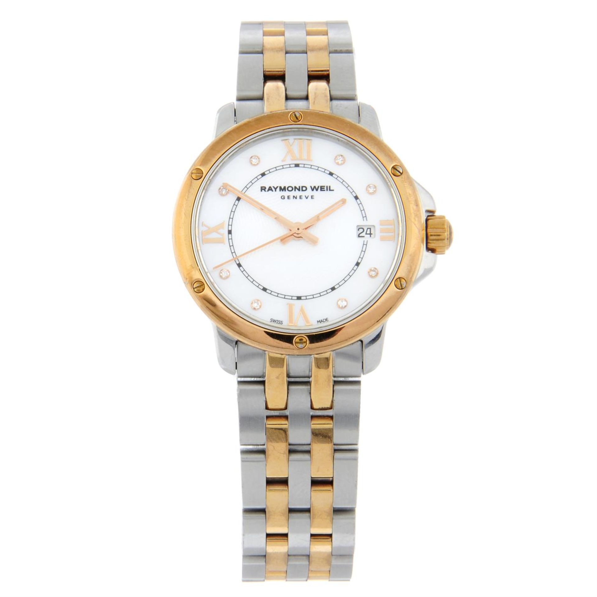 RAYMOND WEIL - a bi-colour Tango bracelet watch, 28mm.