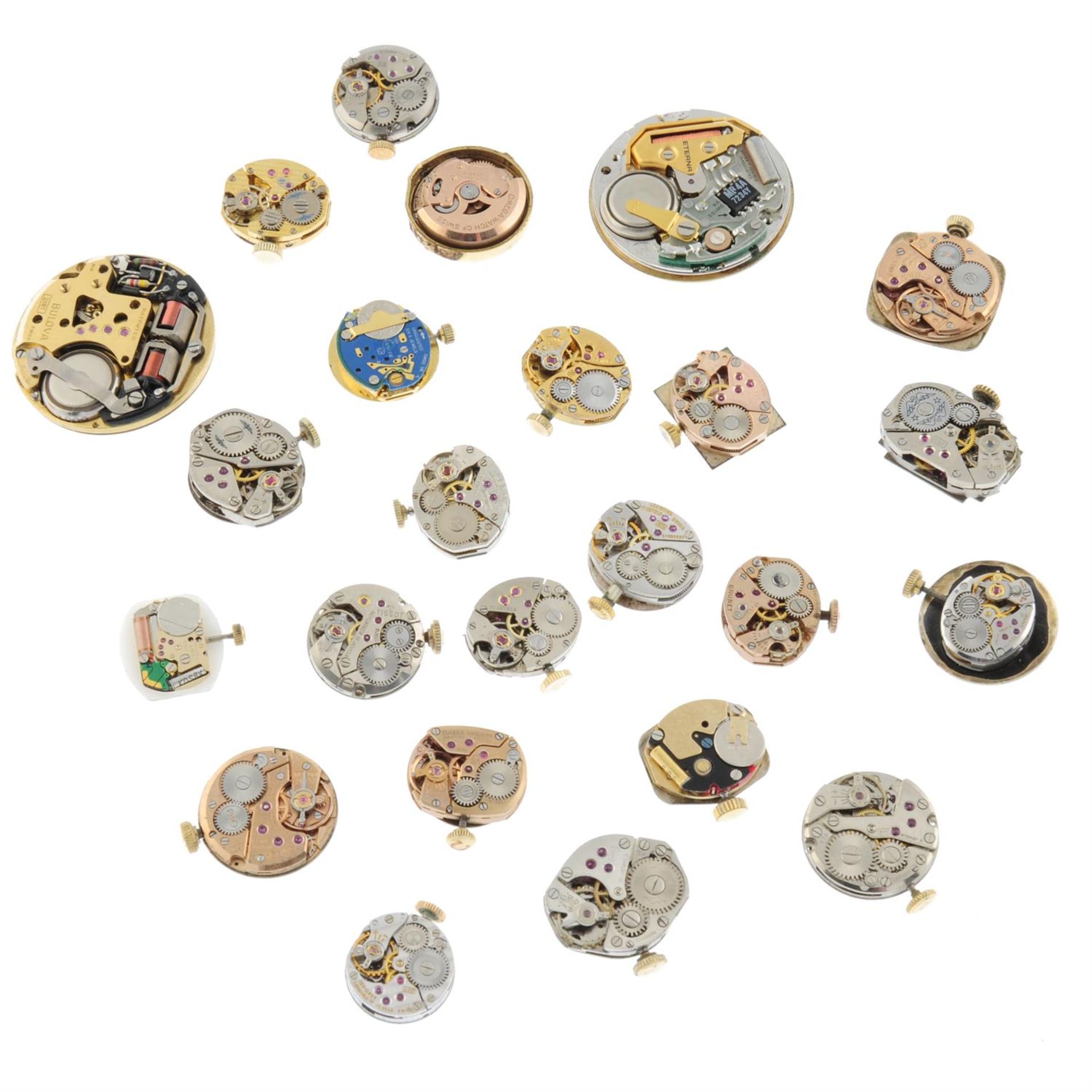 A group of assorted watch movements, to include examples by Zenith and Tissot. Approximately 24. - Image 2 of 2