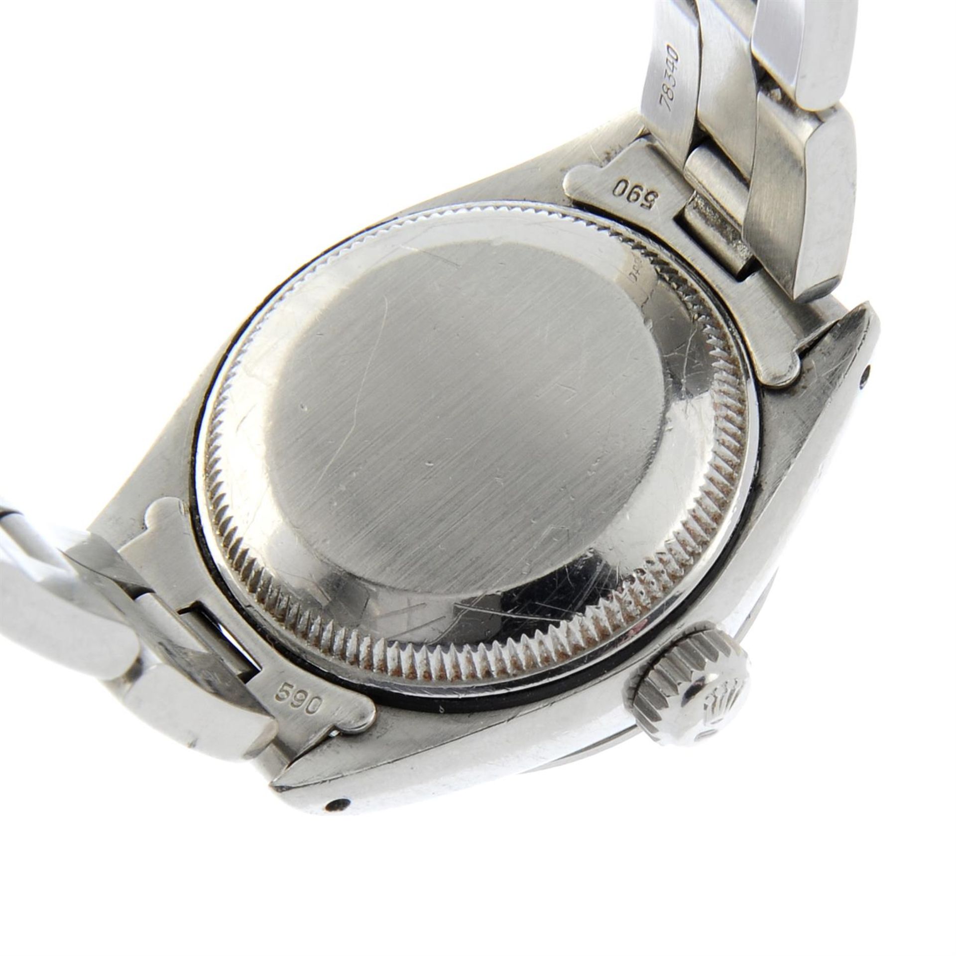 ROLEX - a stainless steel Oyster Perpetual Date bracelet watch, 26mm. - Image 4 of 4