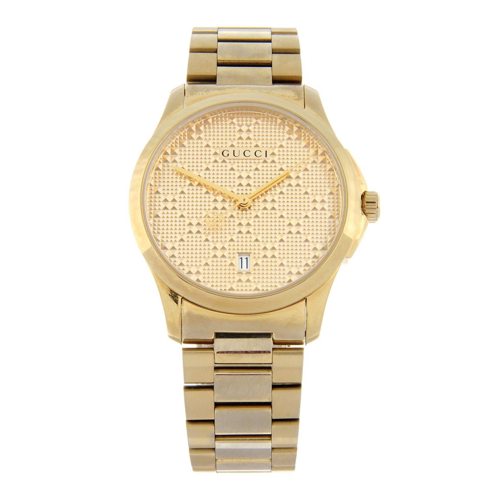 GUCCI - a gold plated 126.4 bracelet watch, 38mm.