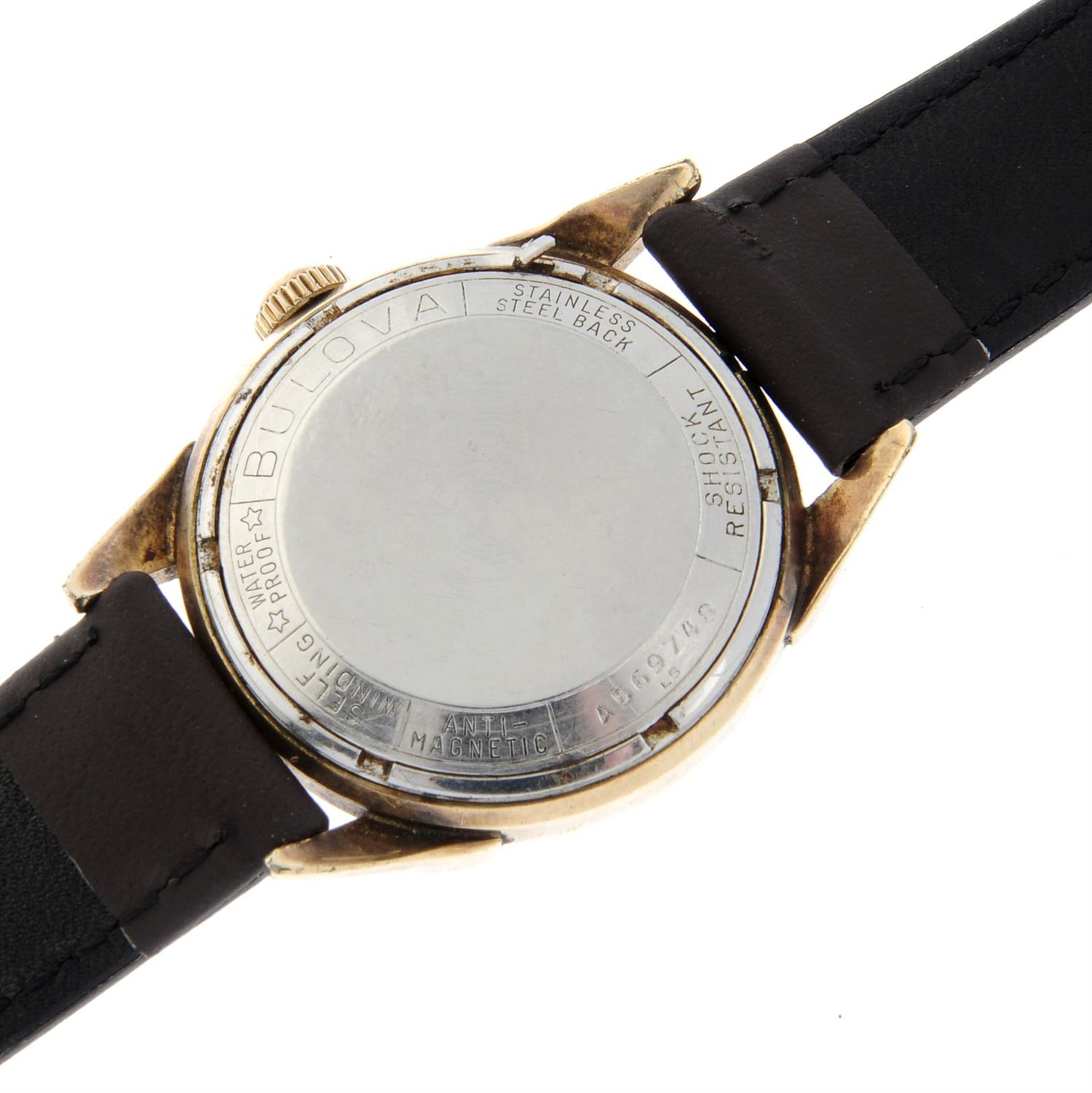BULOVA - a gold plated wrist watch, 31mm. - Image 4 of 4