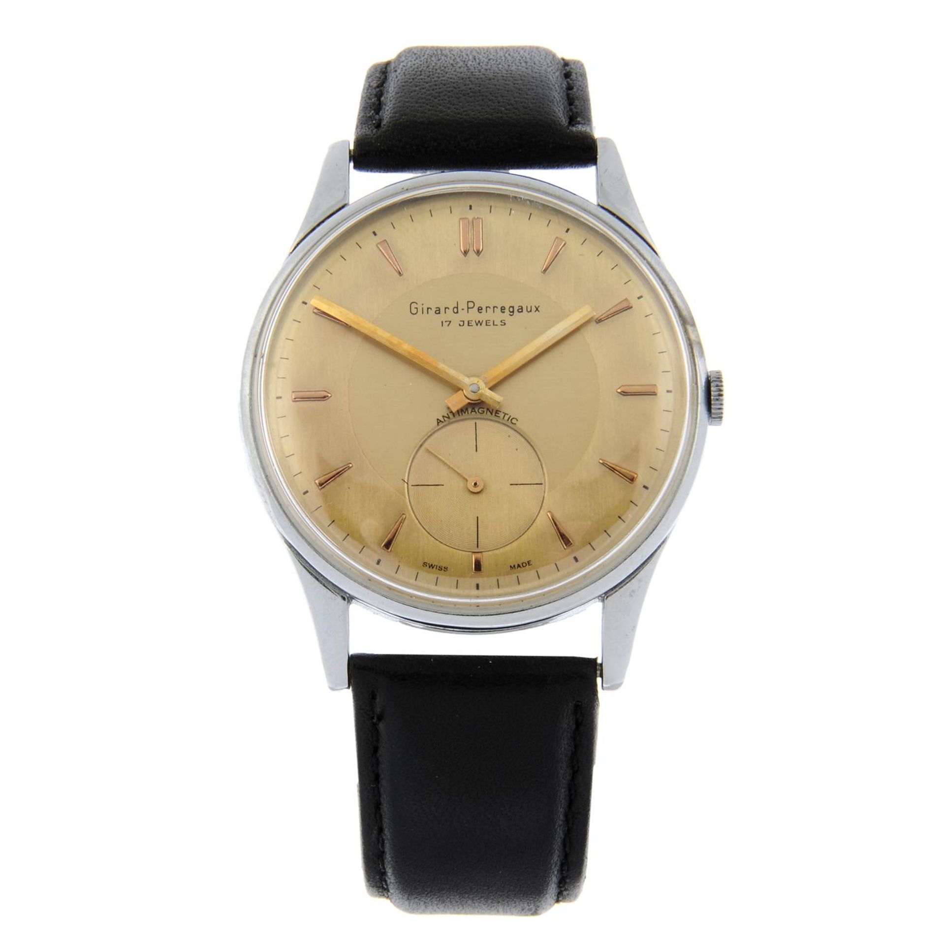 GIRARD-PERREGAUX - a stainless steel wrist watch, 37mm.