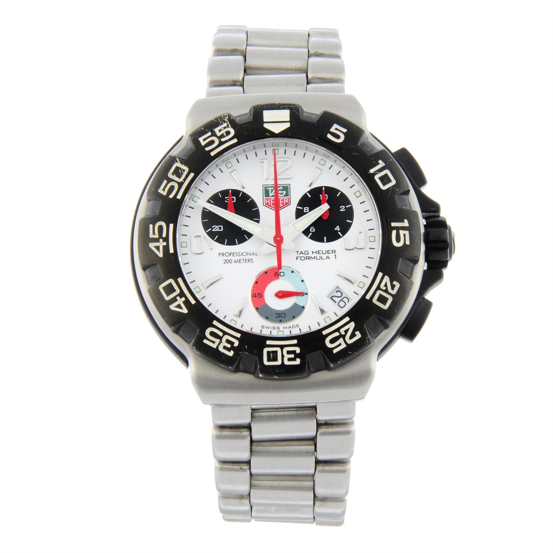 TAG HEUER - a stainless steel Formula 1 chronograph bracelet watch, 42mm.