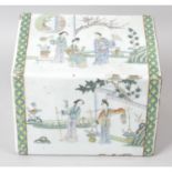 An unusual Chinese pottery 'pillow'.