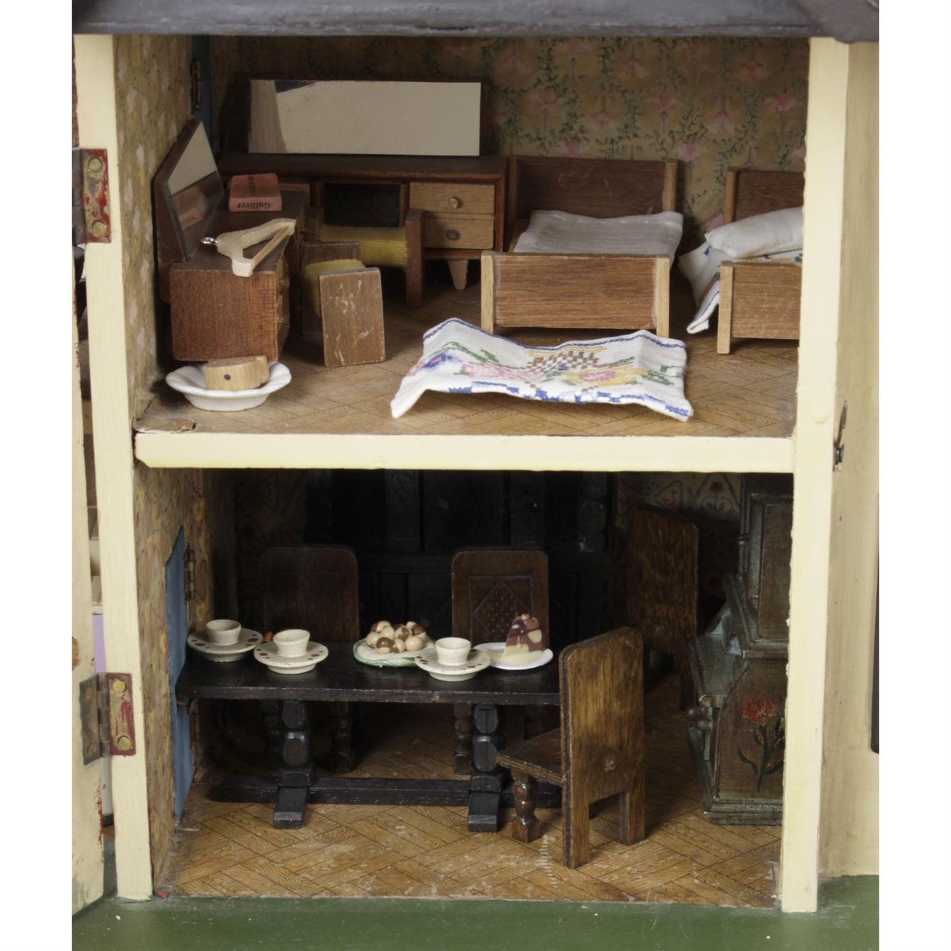 A mid 20th century Triang wooden dolls house, a1930's Triang example and an early 20th century - Image 3 of 5