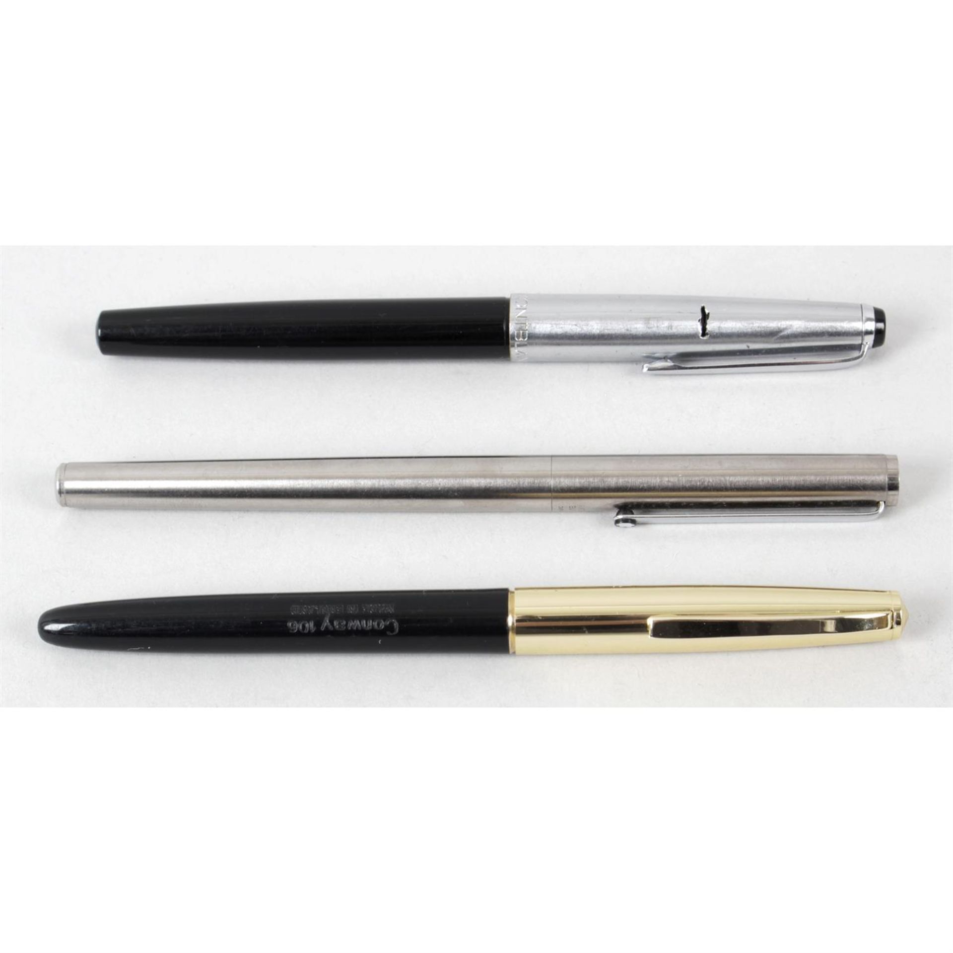 A mixed selection of assorted pens, to include Montblanc and Burberry examples, etc.