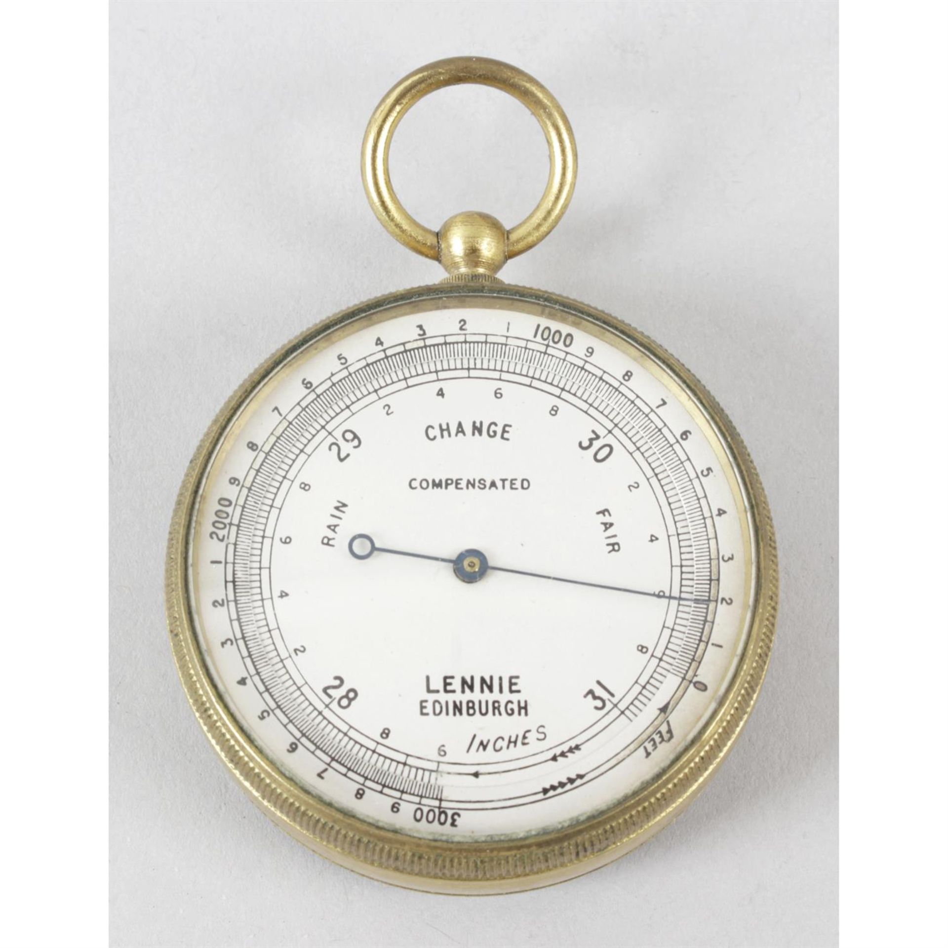 An early 20th century compensated pocket barometer.