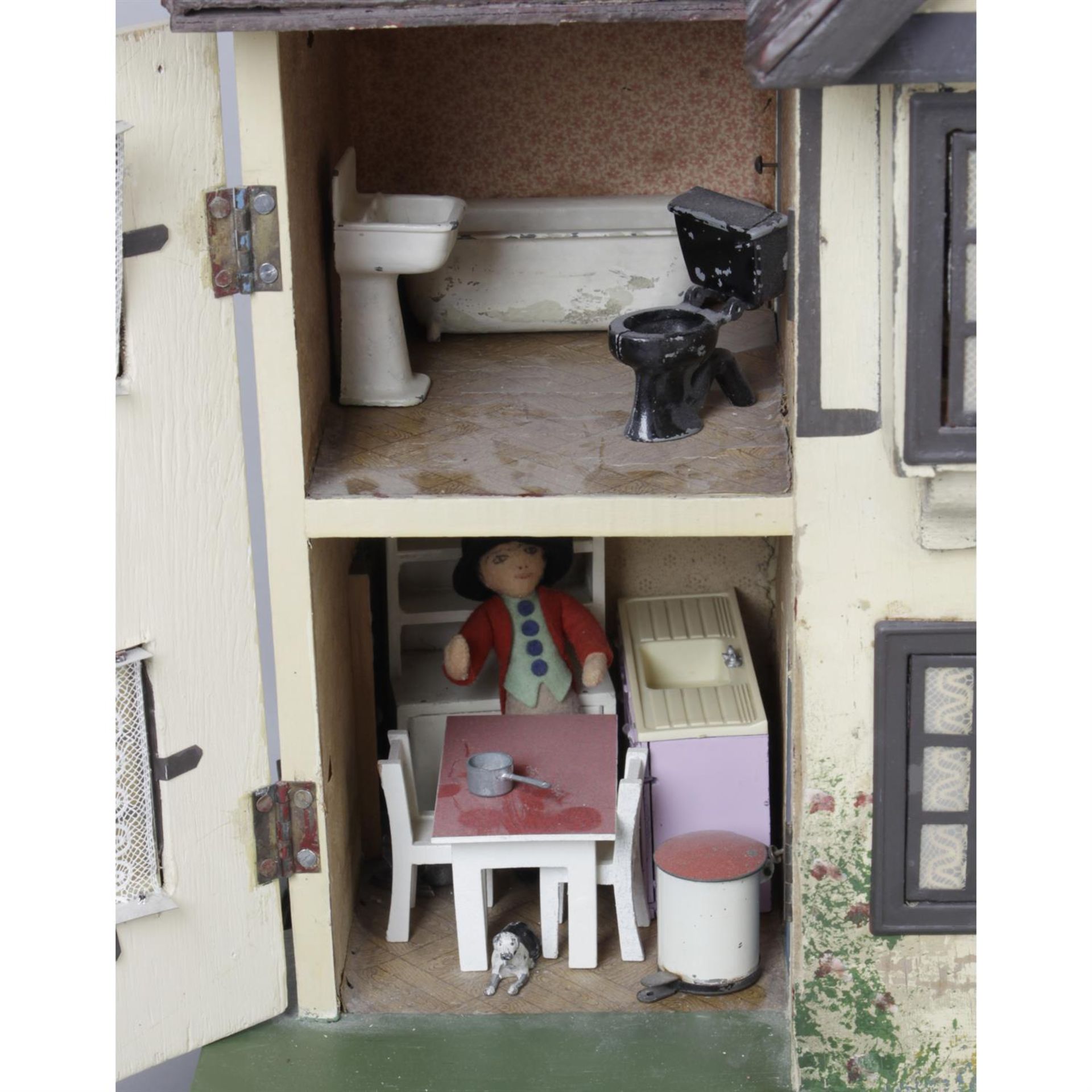 A mid 20th century Triang wooden dolls house, a1930's Triang example and an early 20th century - Image 2 of 5