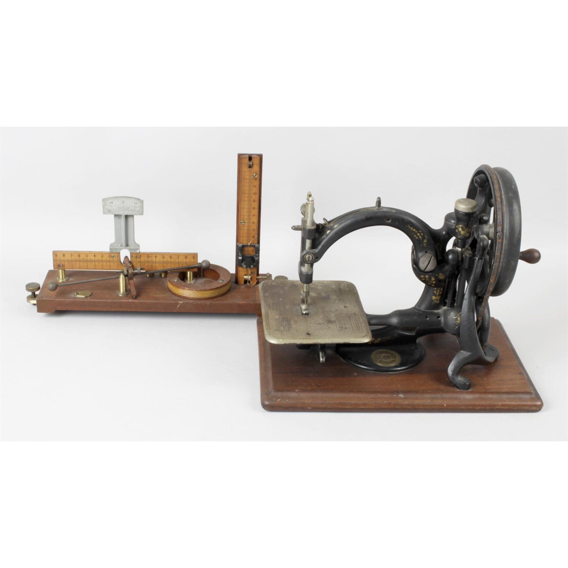 A small, mixed selection of assorted items, to include vintage Willcox & Gibbs sewing machine,