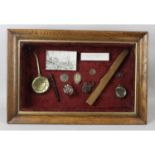 Birmingham Small Arms, WWII interest, an oak framed and glazed wall hanging display.