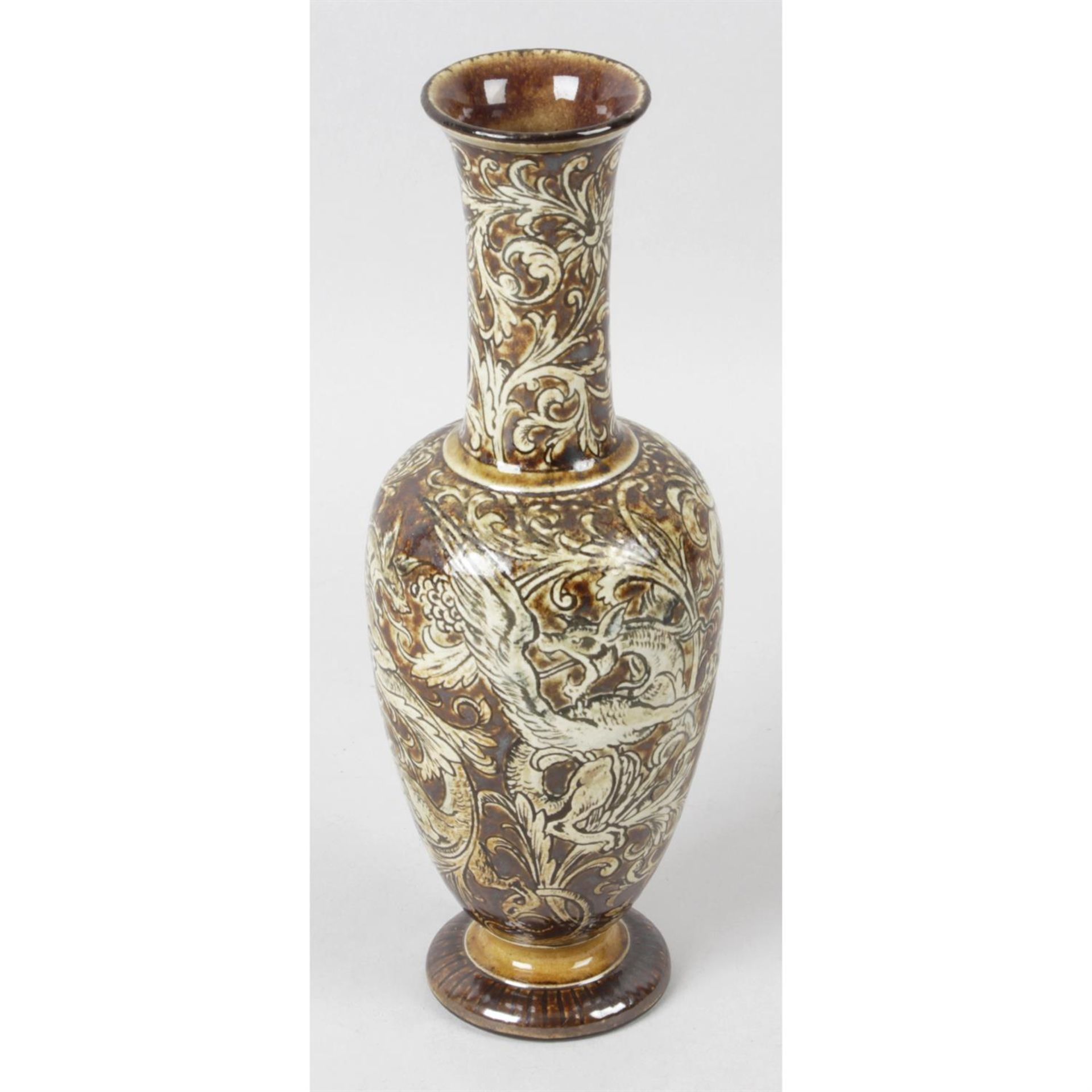 A Martin Brothers pottery vase.